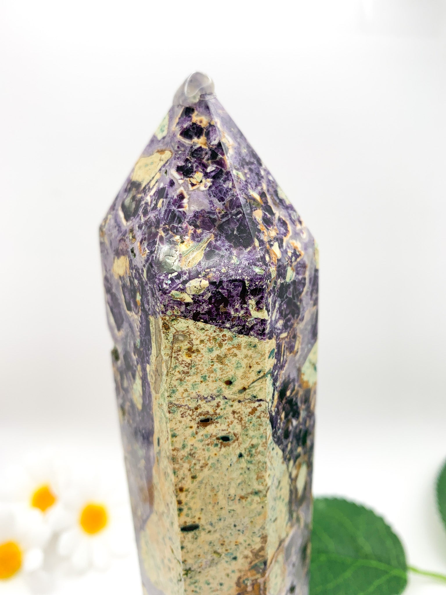 "Iced Tea" Fluorite Tower - Crystal Love Treasures