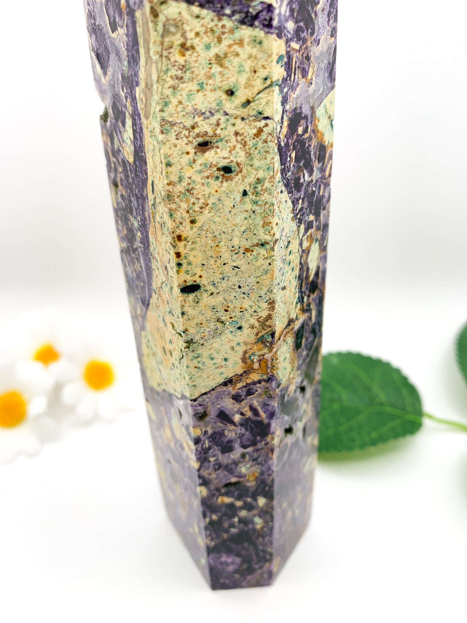 "Iced Tea" Fluorite Tower - Crystal Love Treasures