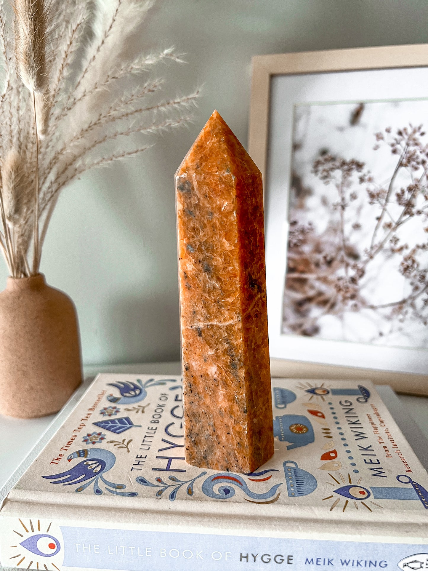 Orange Sunstone Crystal Tower - Crystal Love Treasures