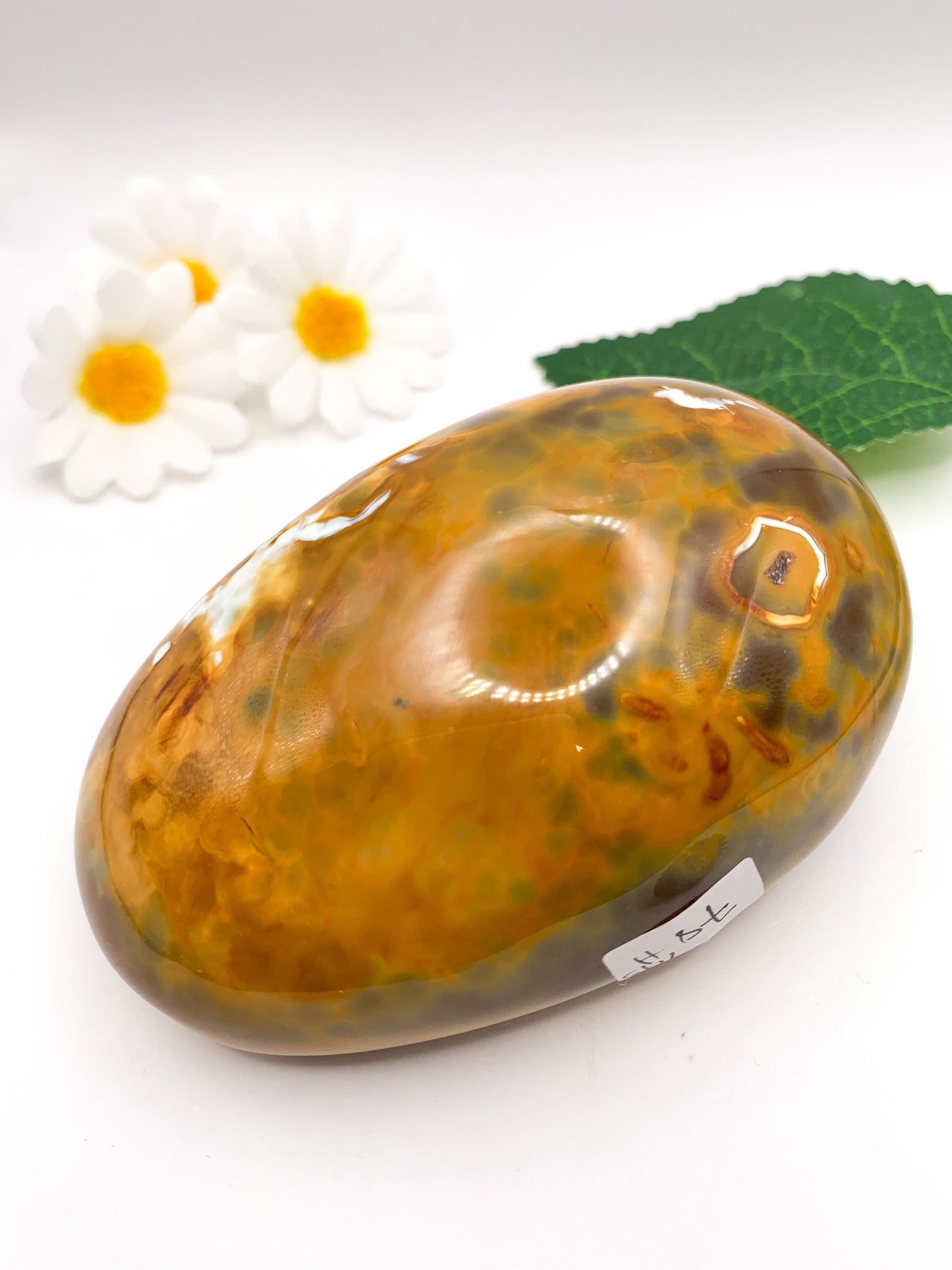 Carnelian Agate Palm Stone XL - Crystal Love Treasures