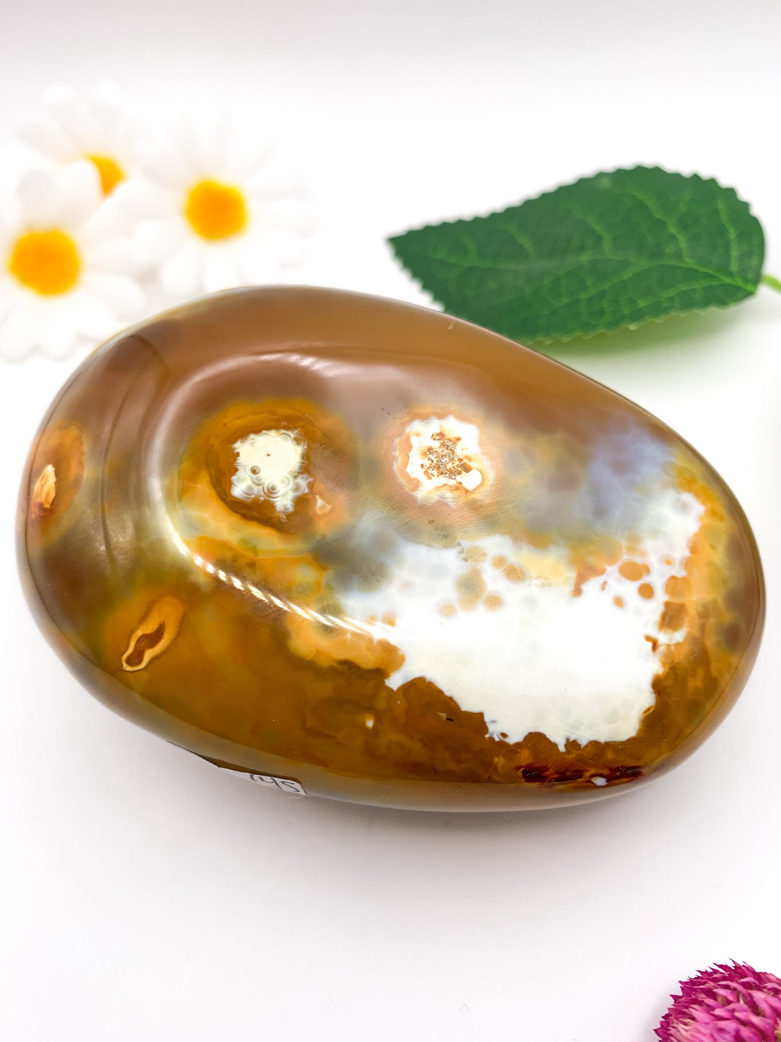 Carnelian Agate Palm Stone XL - Crystal Love Treasures