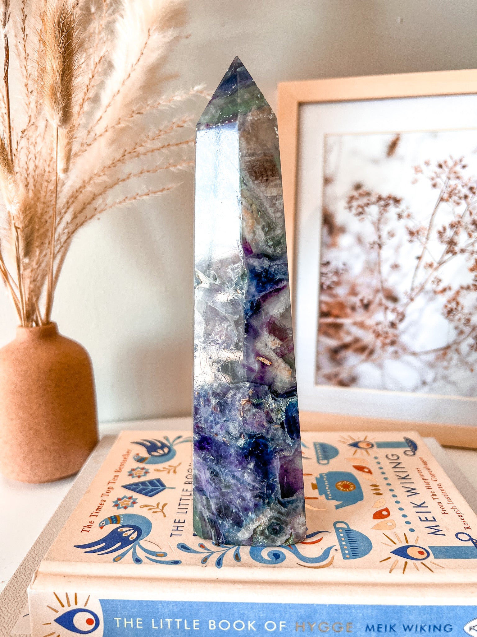 Rainbow Fluorite Tower - Crystal Love Treasures