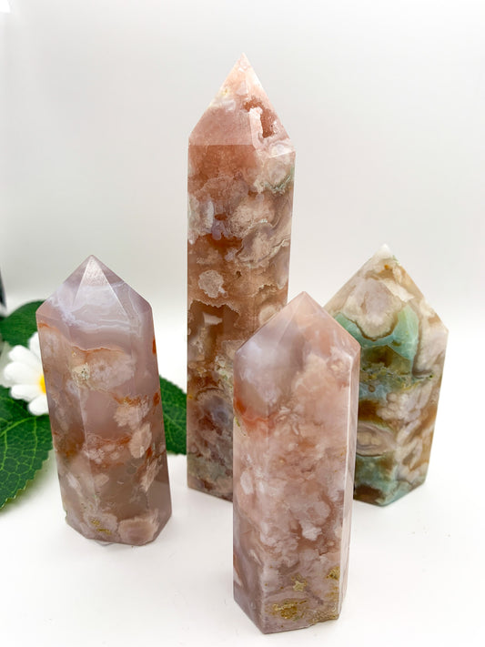 flower agate towers