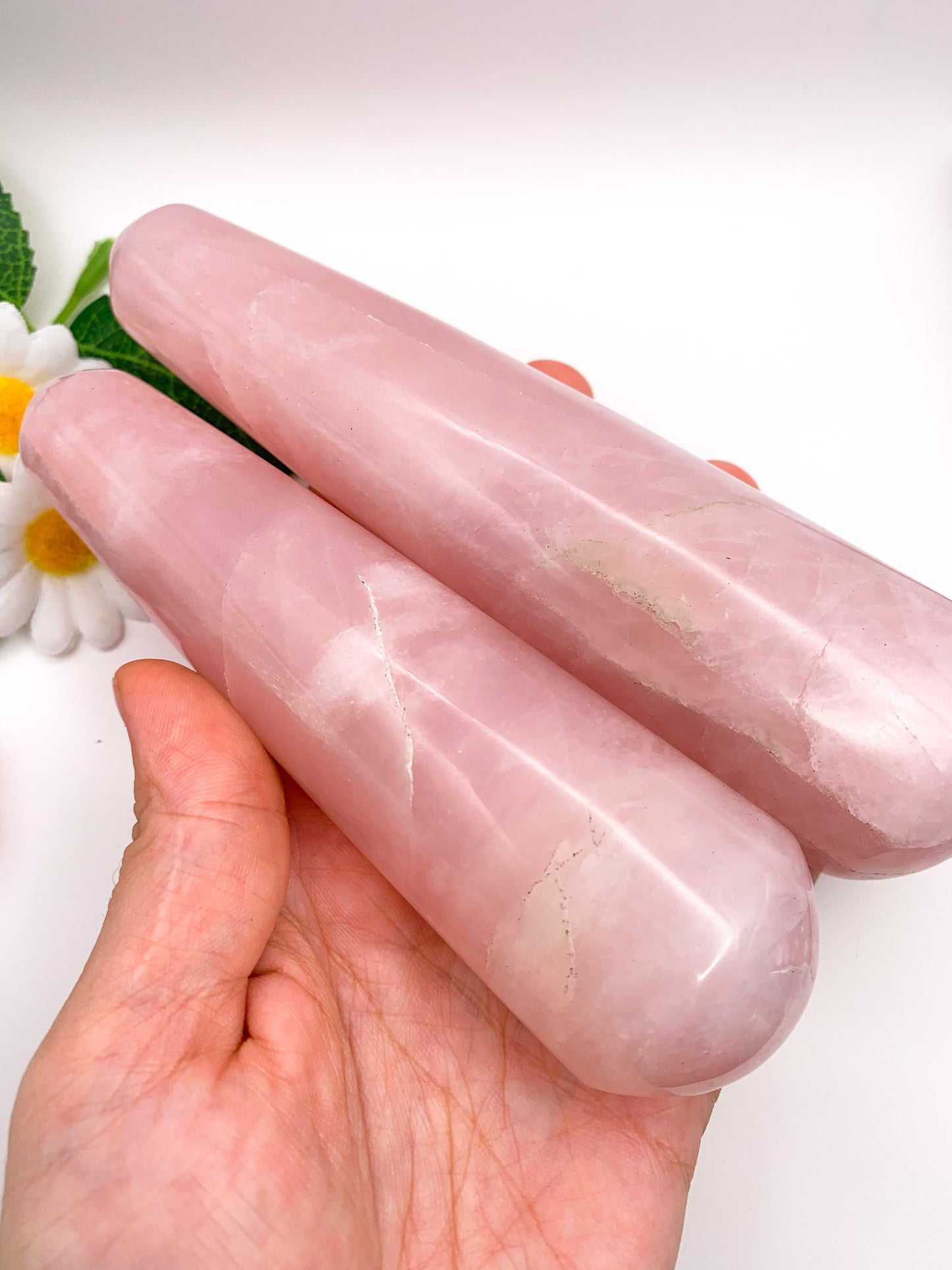 rose quartz massage wand