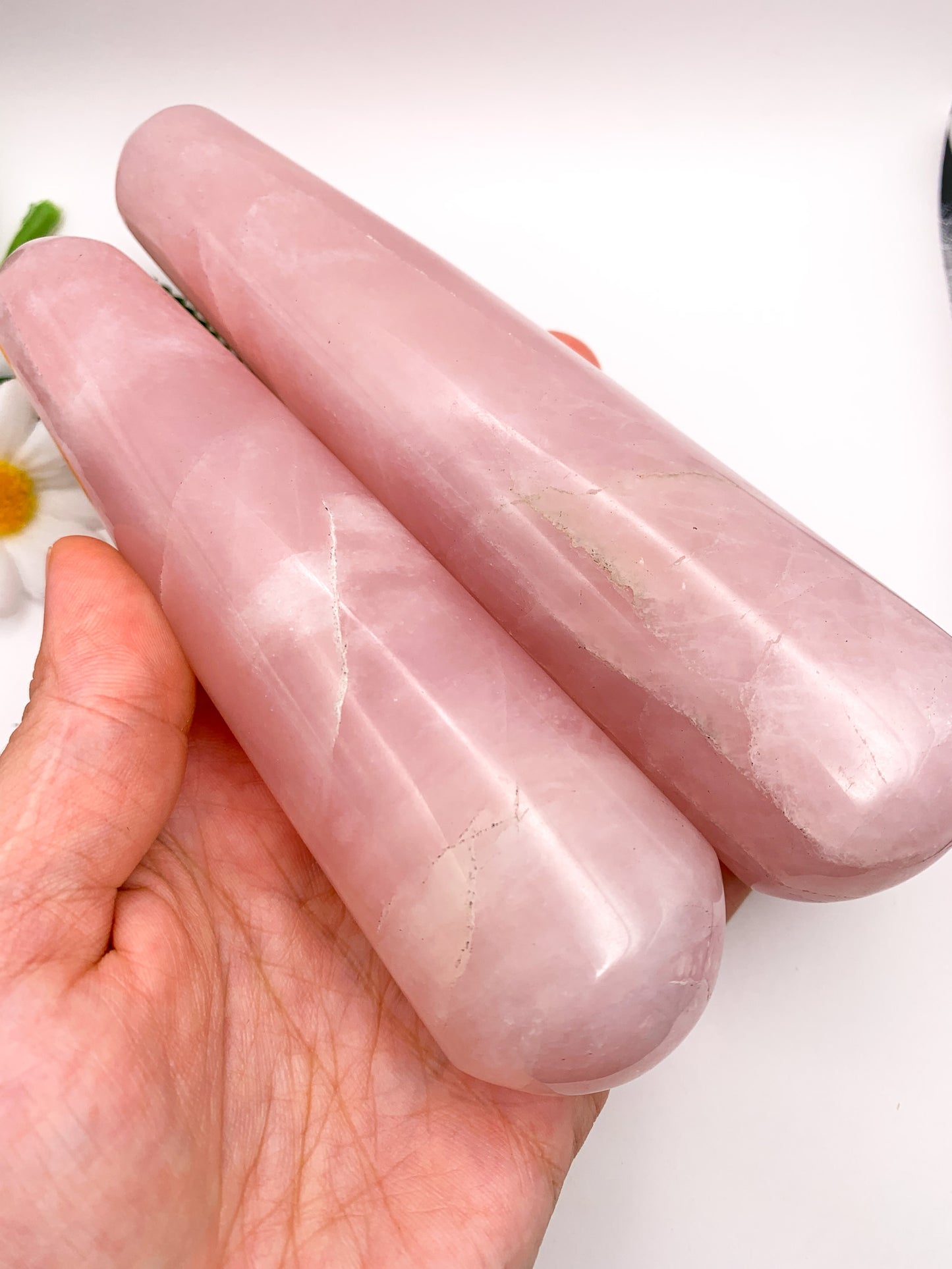 rose quartz massage wand