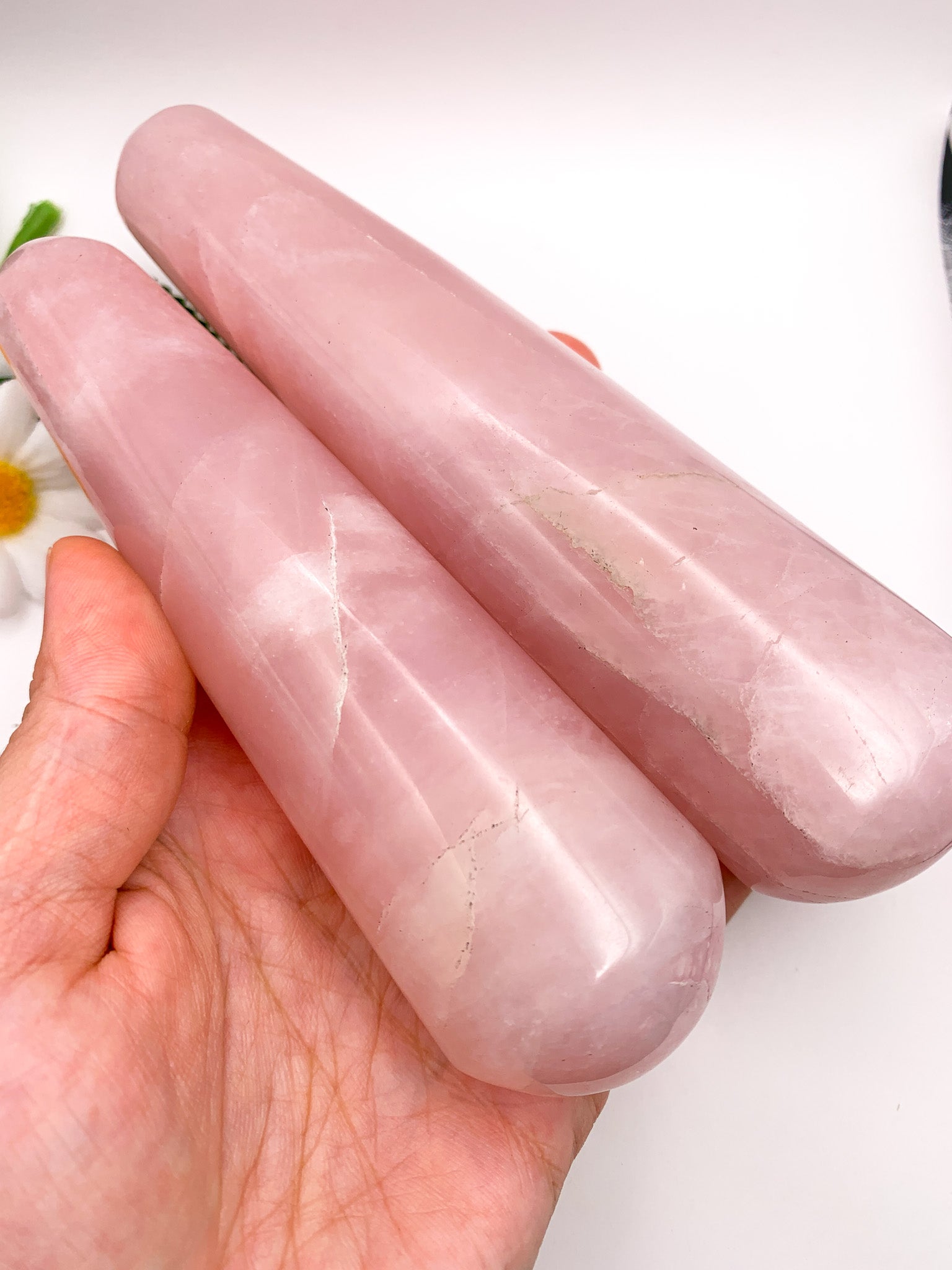 rose quartz massage wand