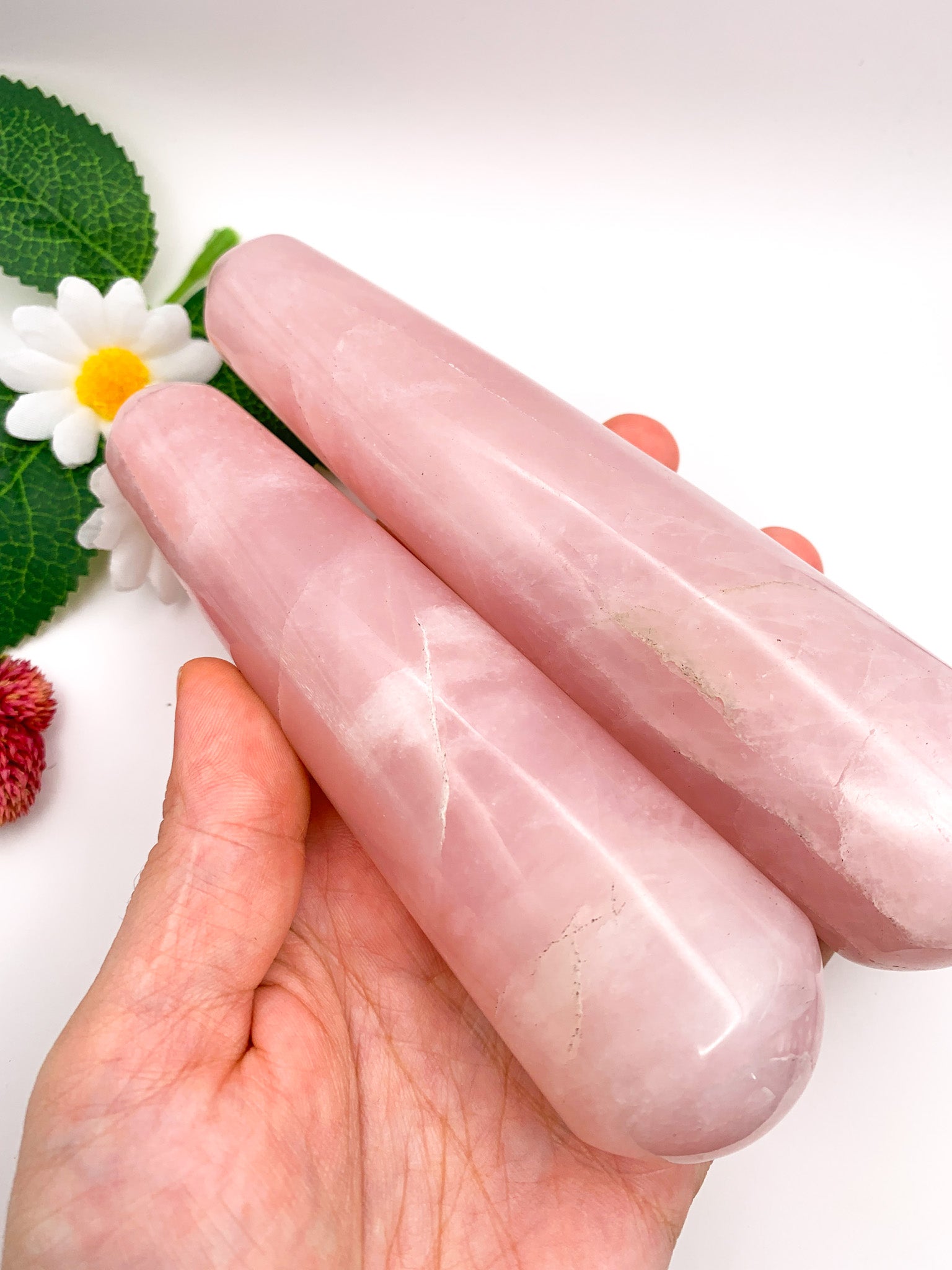 rose quartz massage wand