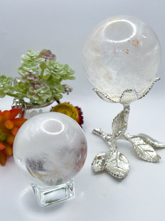 Clear Quartz Sphere - Crystal Love Treasures