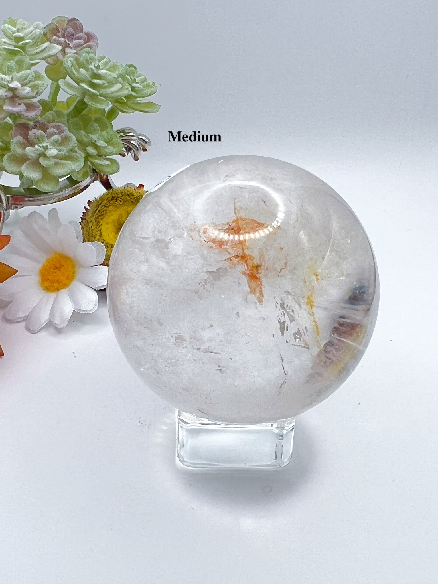 Clear Quartz Sphere - Crystal Love Treasures