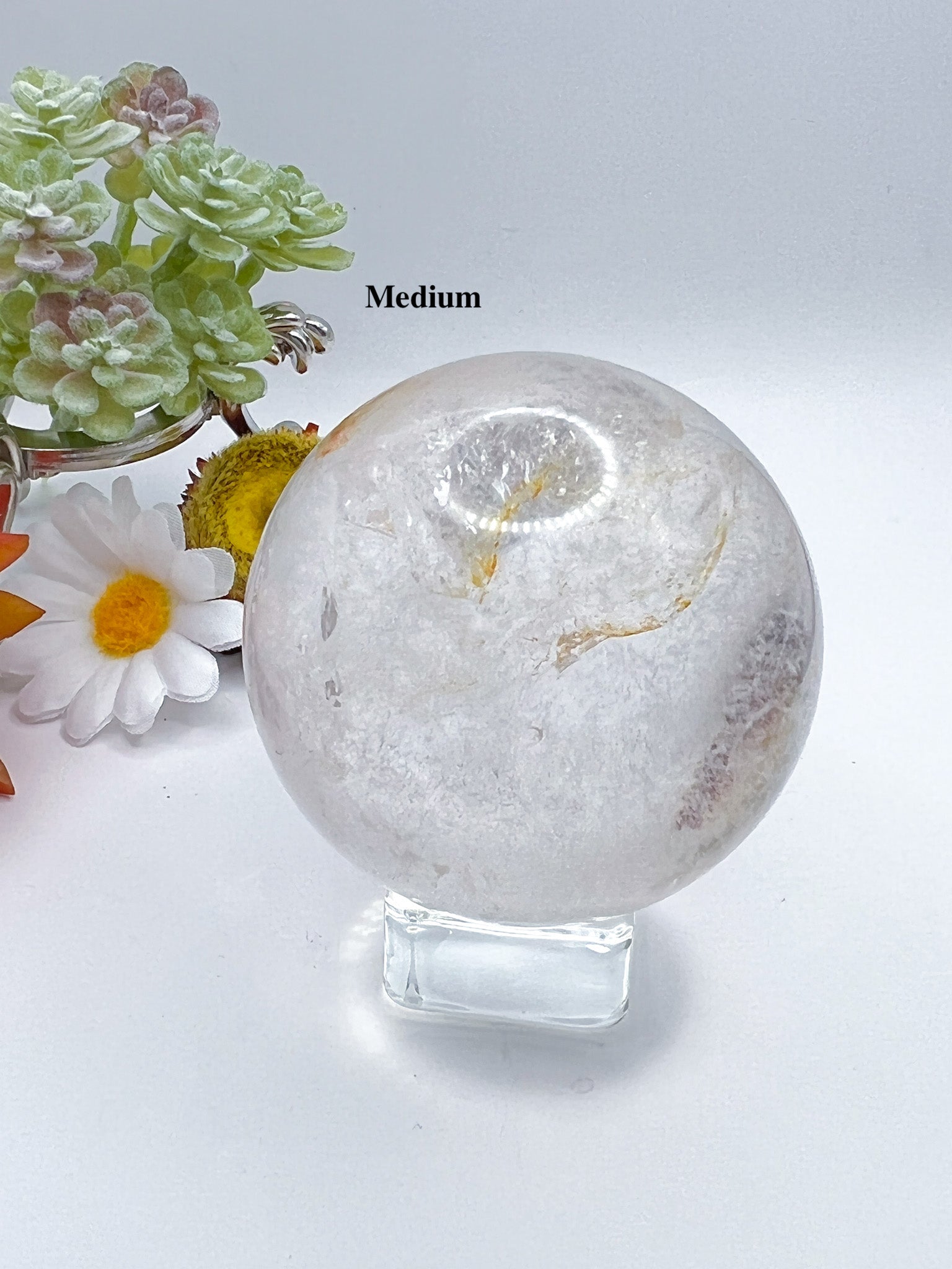 Clear Quartz Sphere - Crystal Love Treasures