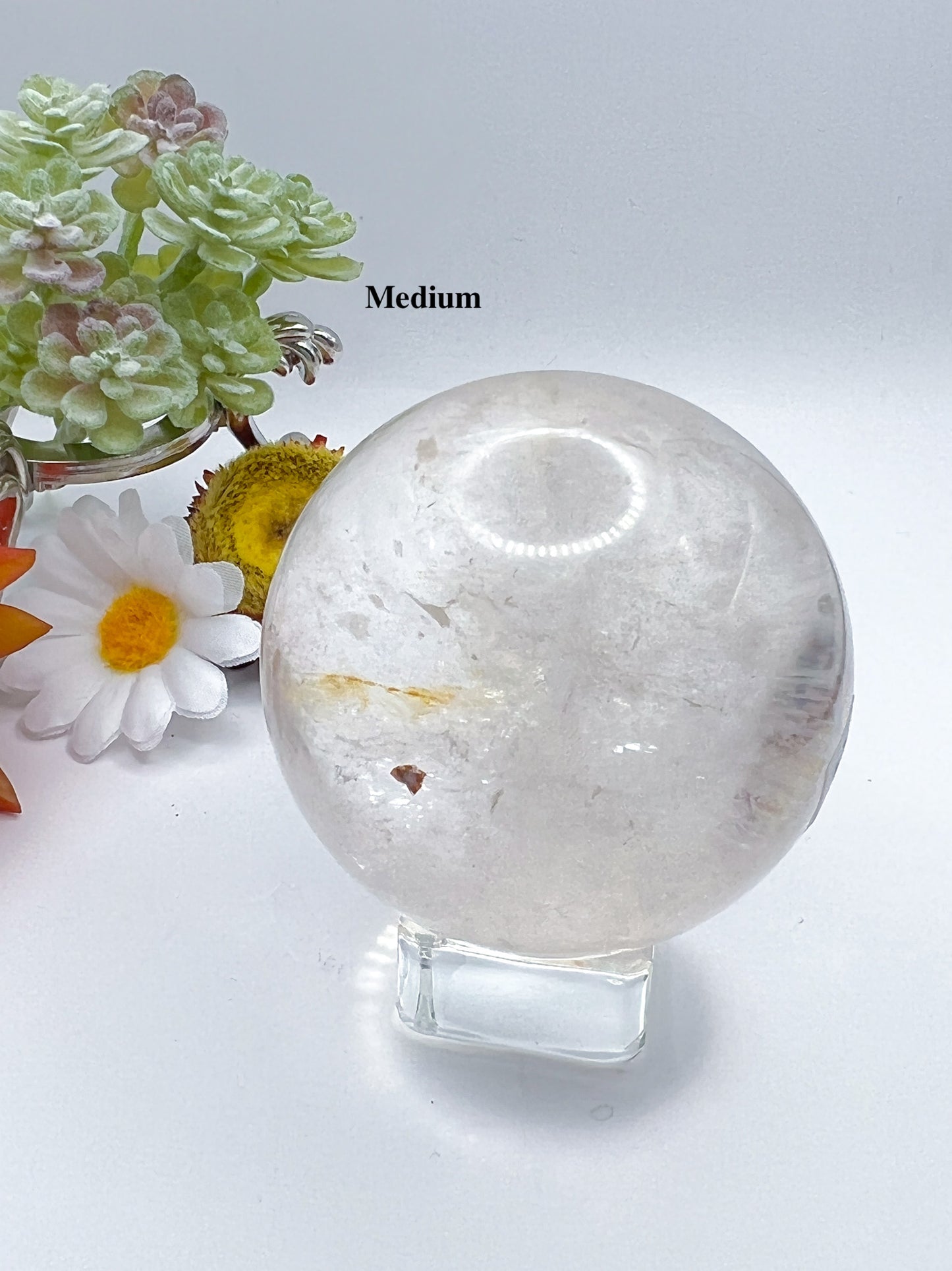 Clear Quartz Sphere - Crystal Love Treasures