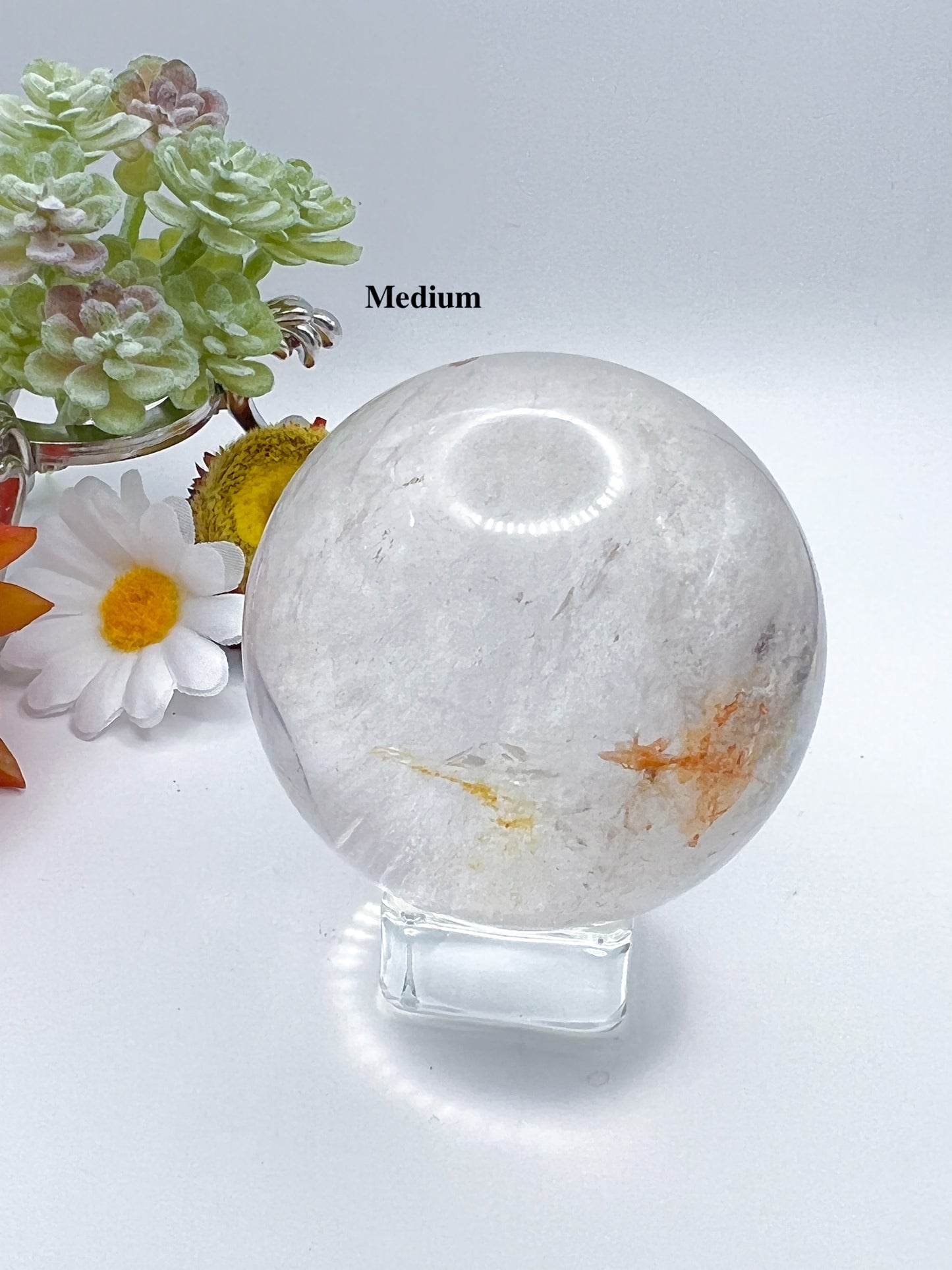 Clear Quartz Sphere - Crystal Love Treasures