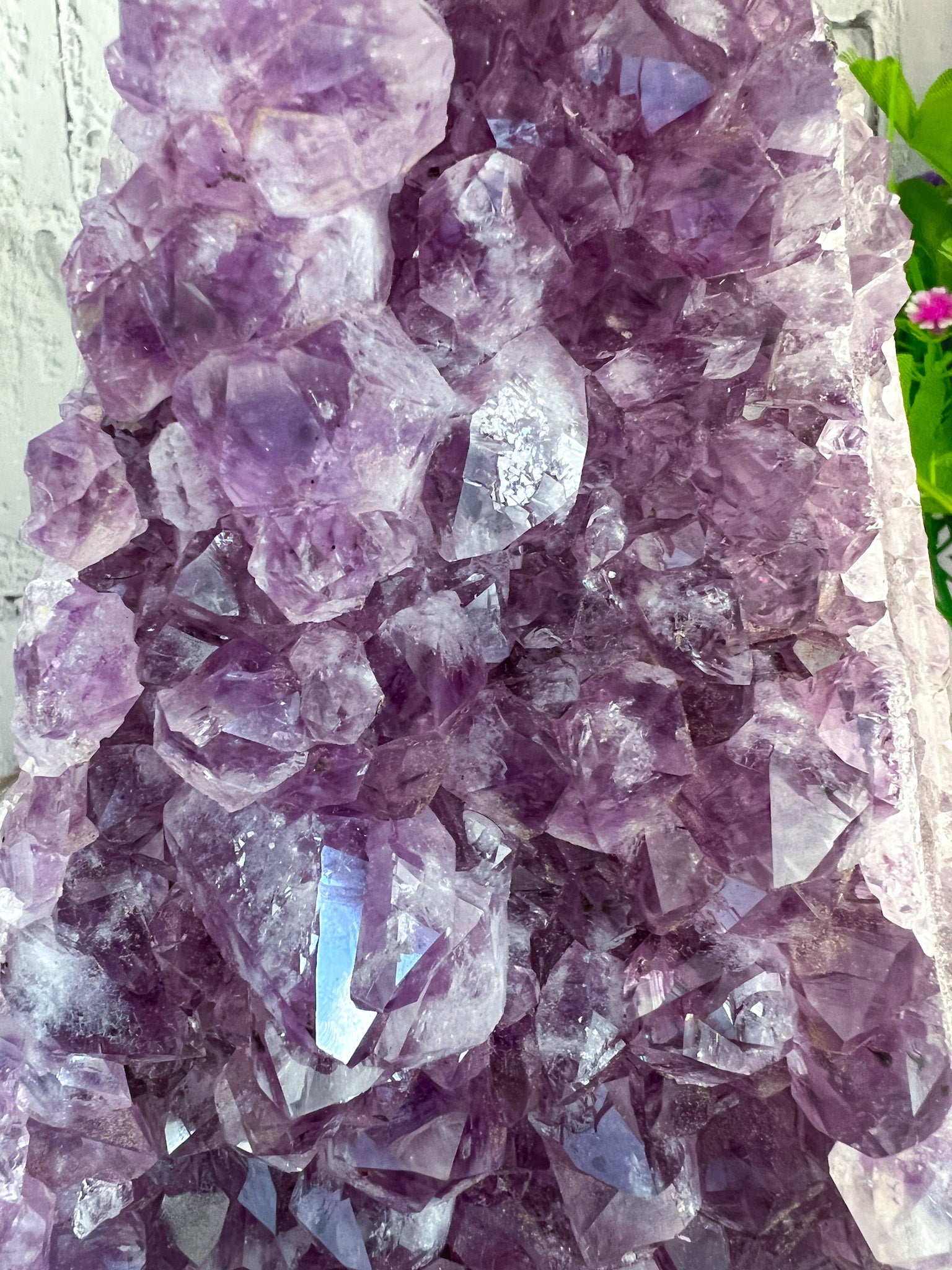 Raw Amethyst with Custom Stand - Crystal Love Treasures