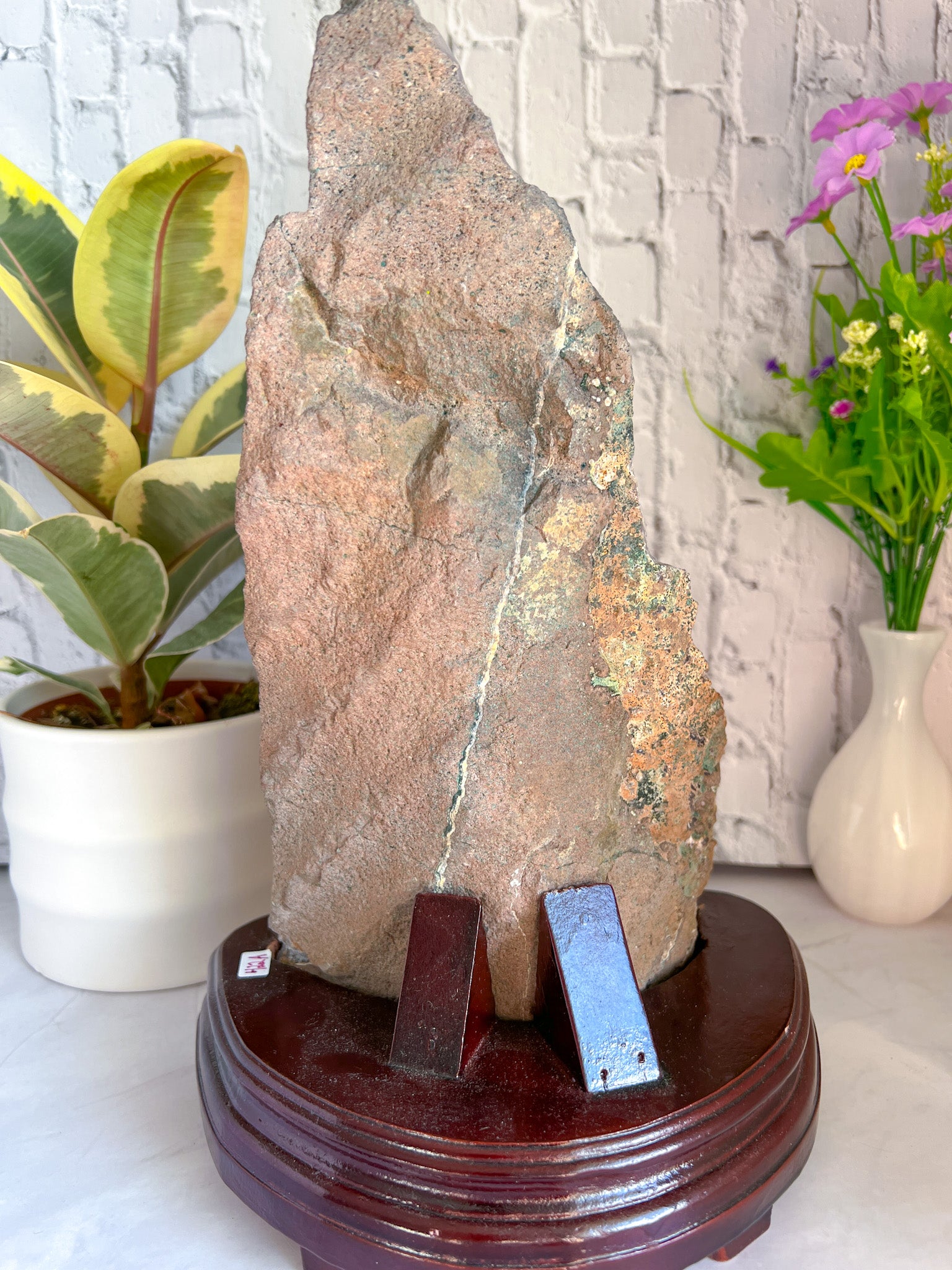 Raw Amethyst with Custom Stand - Crystal Love Treasures