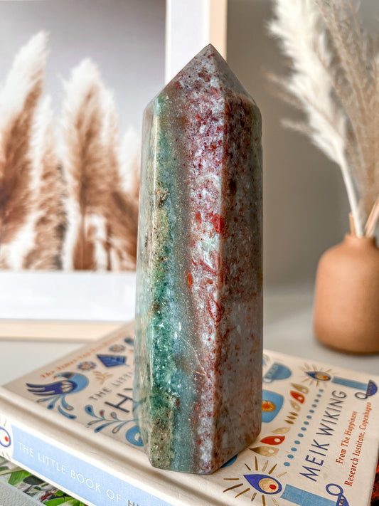 Ocean Jasper Tower - Crystal Love Treasures