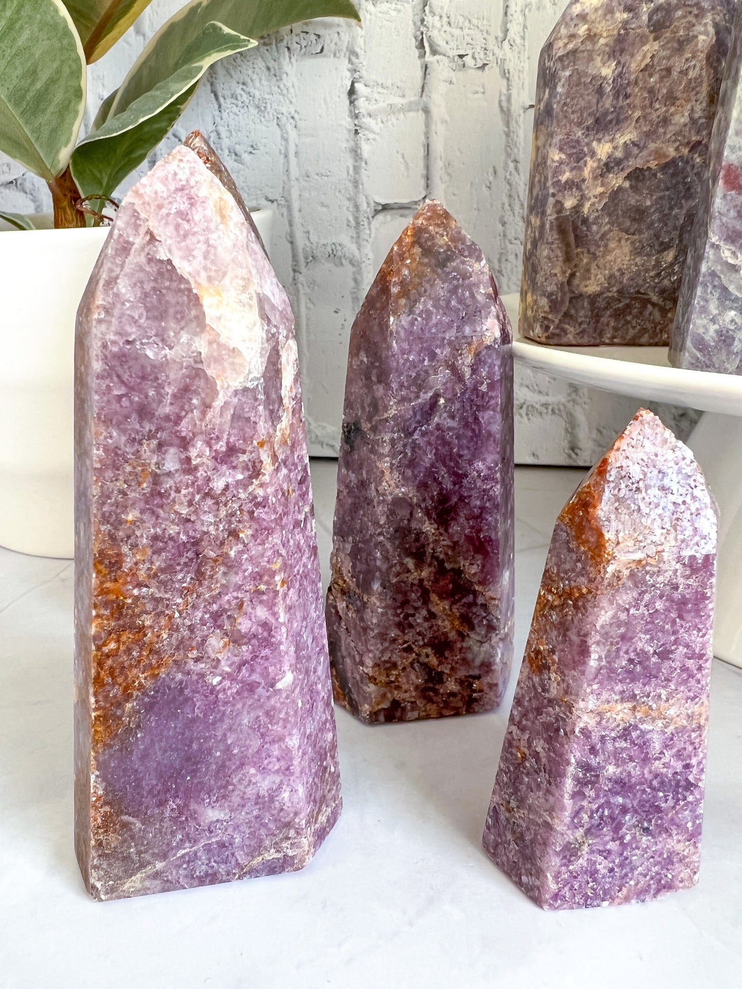 Brazilian Lepidolite Tower - Crystal Love Treasures