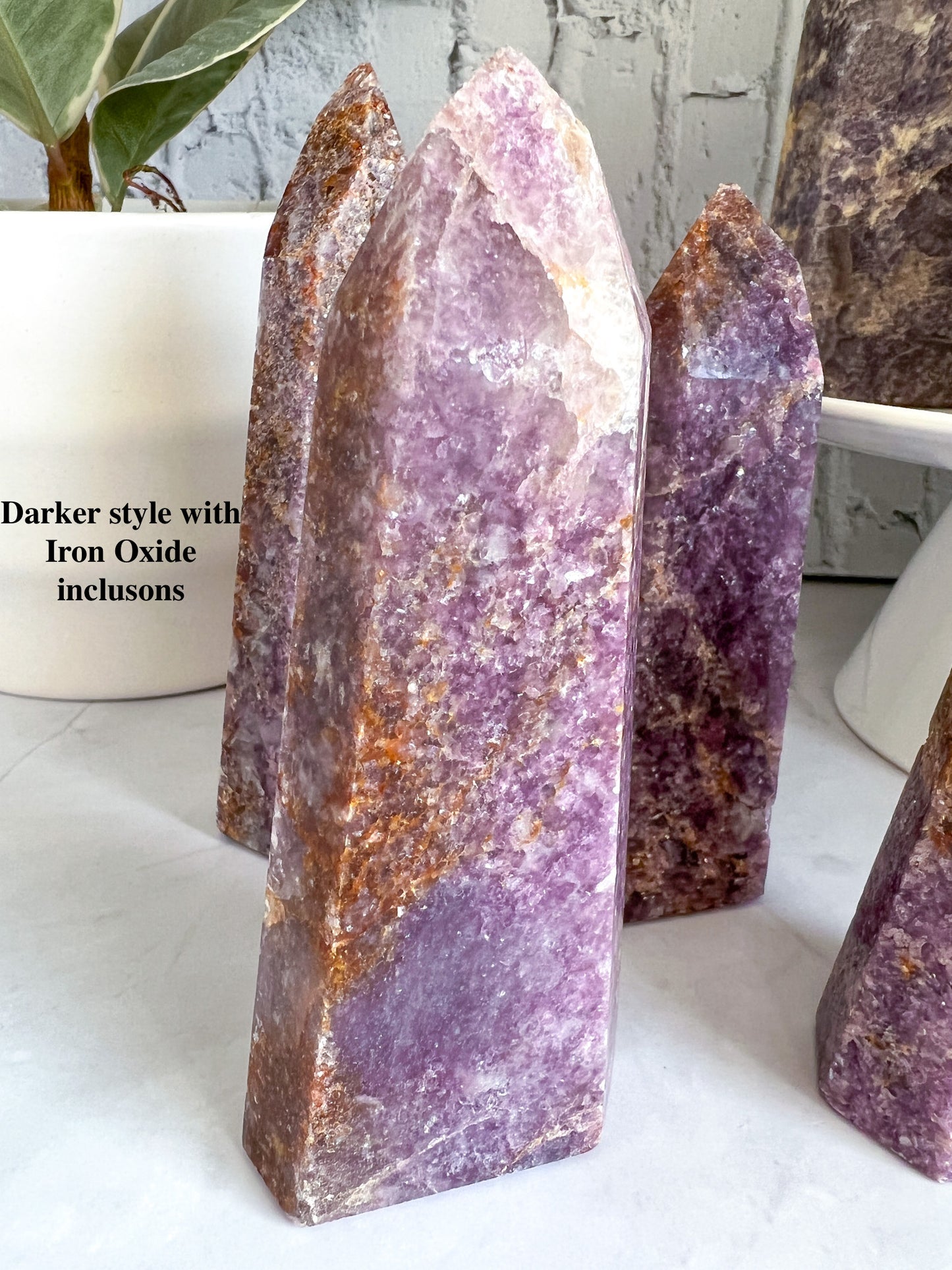 Brazilian Lepidolite Tower - Crystal Love Treasures