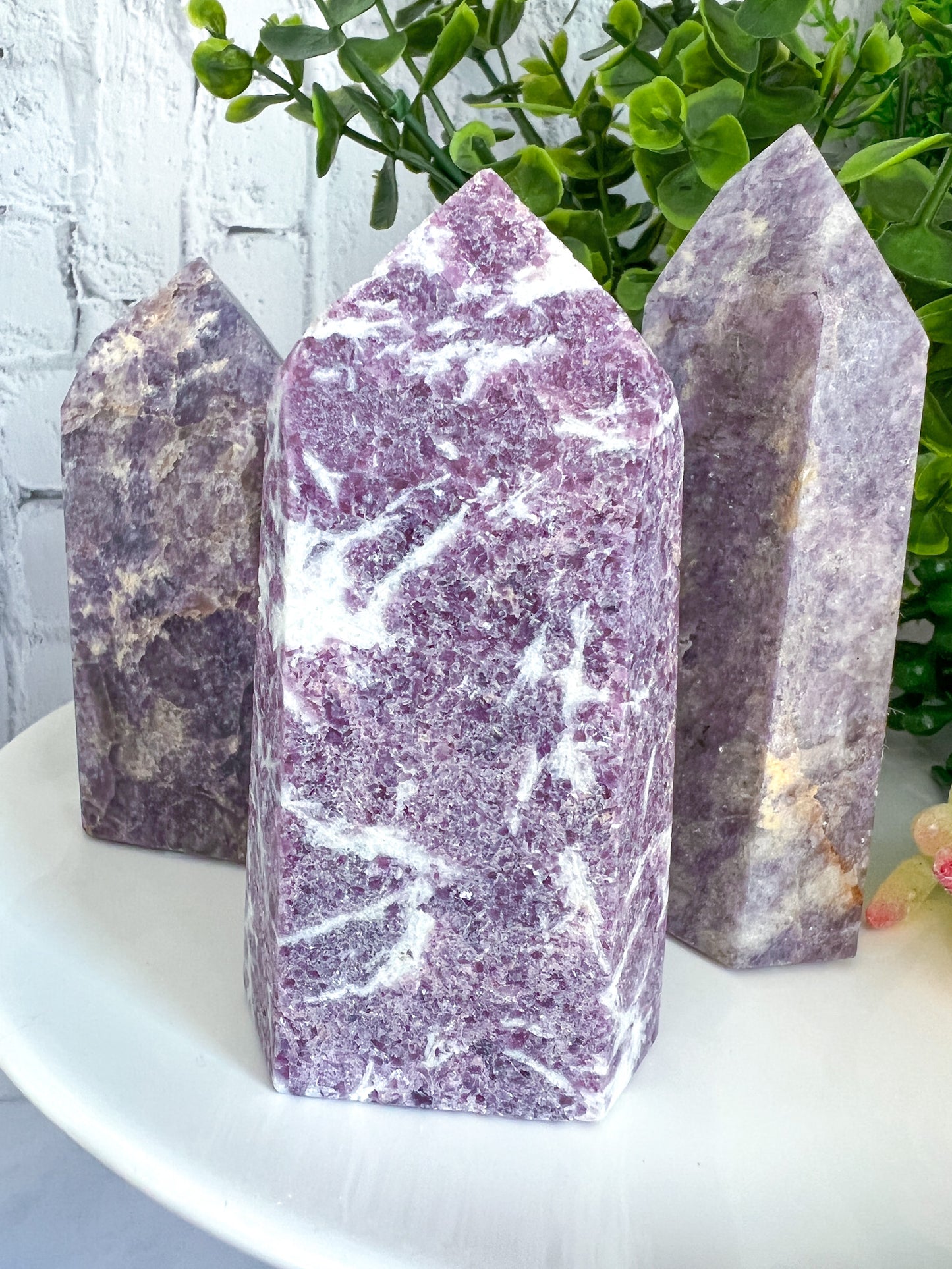 Brazilian Lepidolite Tower - Crystal Love Treasures