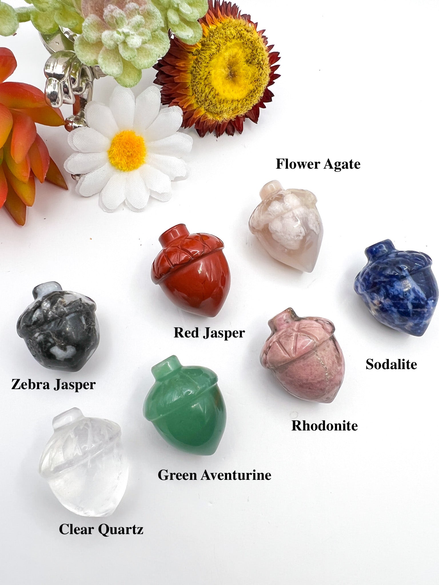Mini Crystal Acorns - Crystal Love Treasures