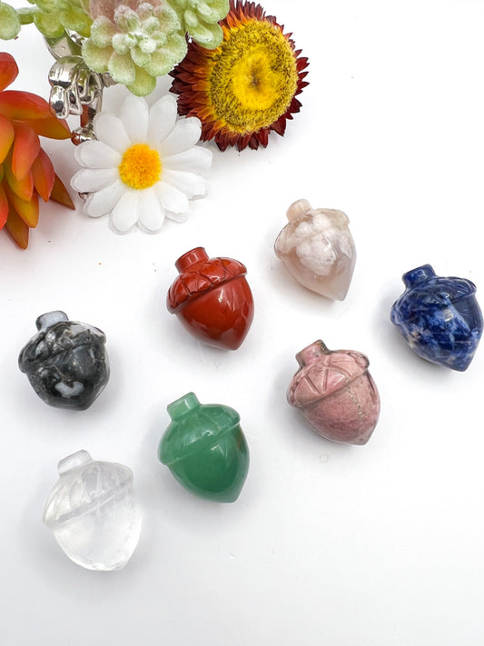 Mini Crystal Acorns - Crystal Love Treasures
