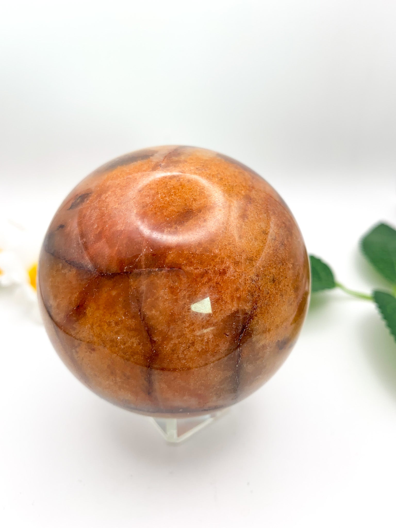 Carnelian Agate Sphere - Crystal Love Treasures