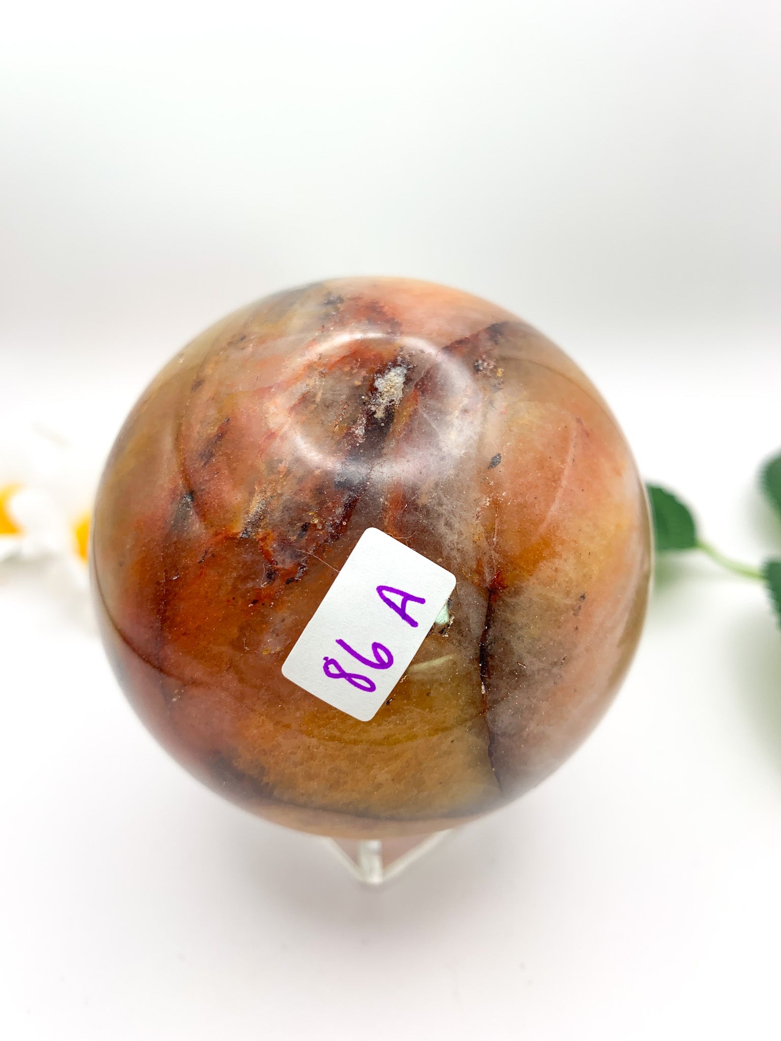 Carnelian Agate Sphere - Crystal Love Treasures