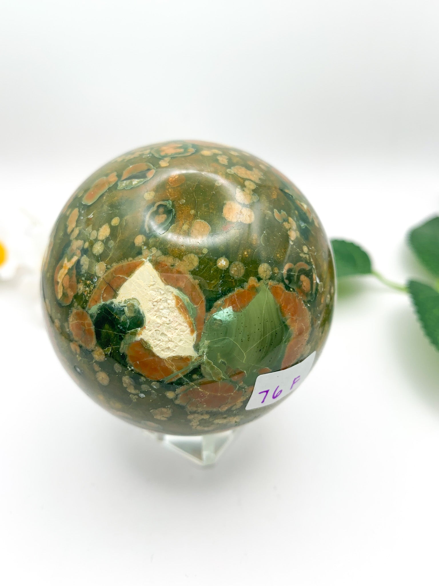 Rainforest Jasper Sphere - Crystal Love Treasures