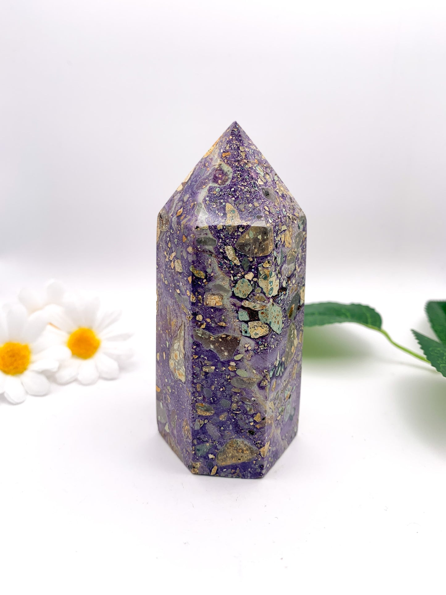 "Iced Tea" Fluorite Tower - Crystal Love Treasures