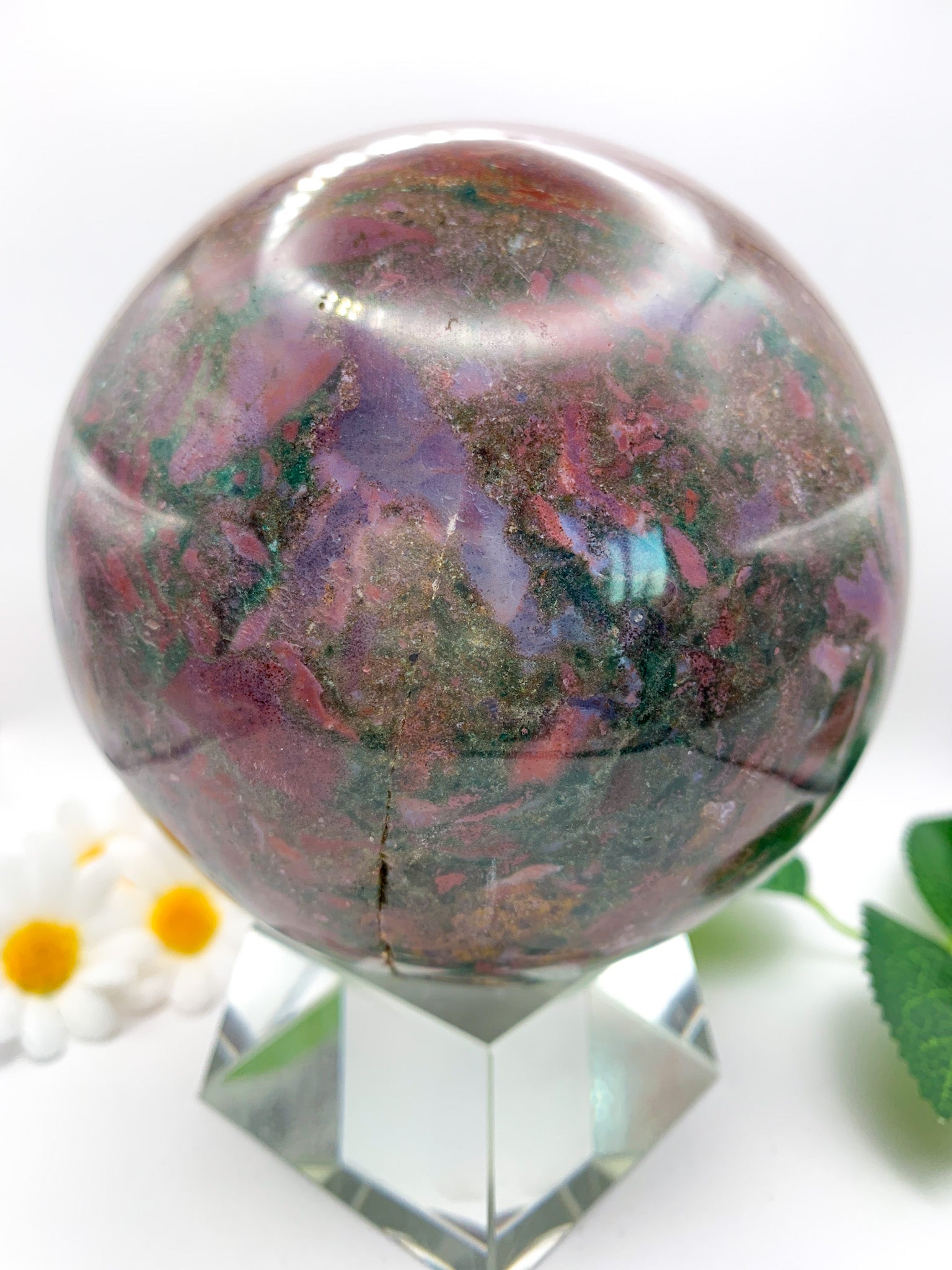 Ocean Jasper Sphere XL - Crystal Love Treasures