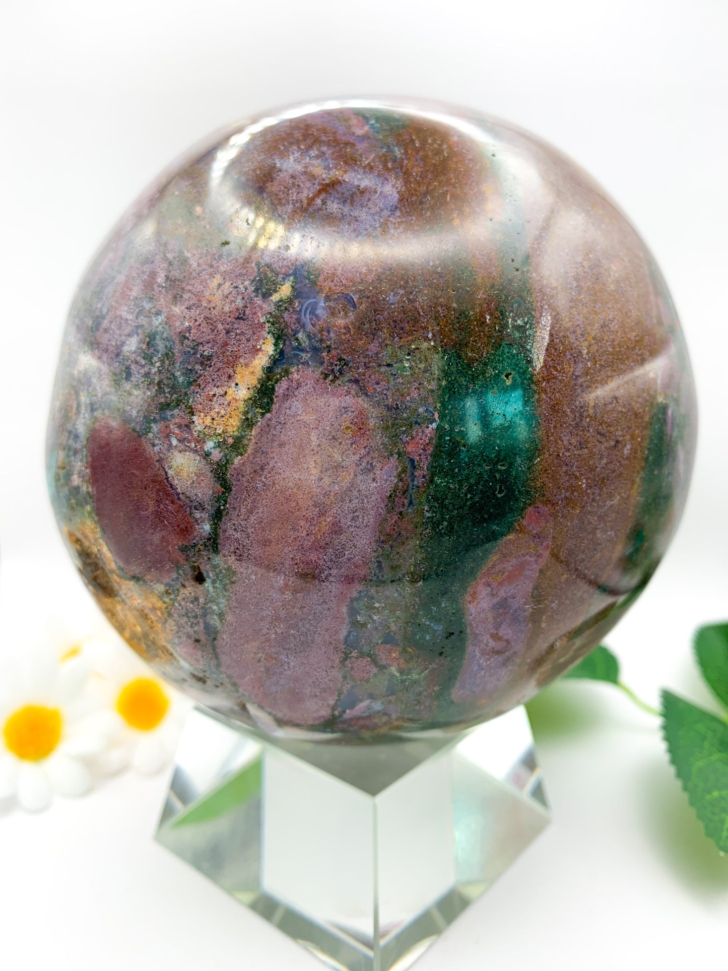 Ocean Jasper Sphere XL - Crystal Love Treasures