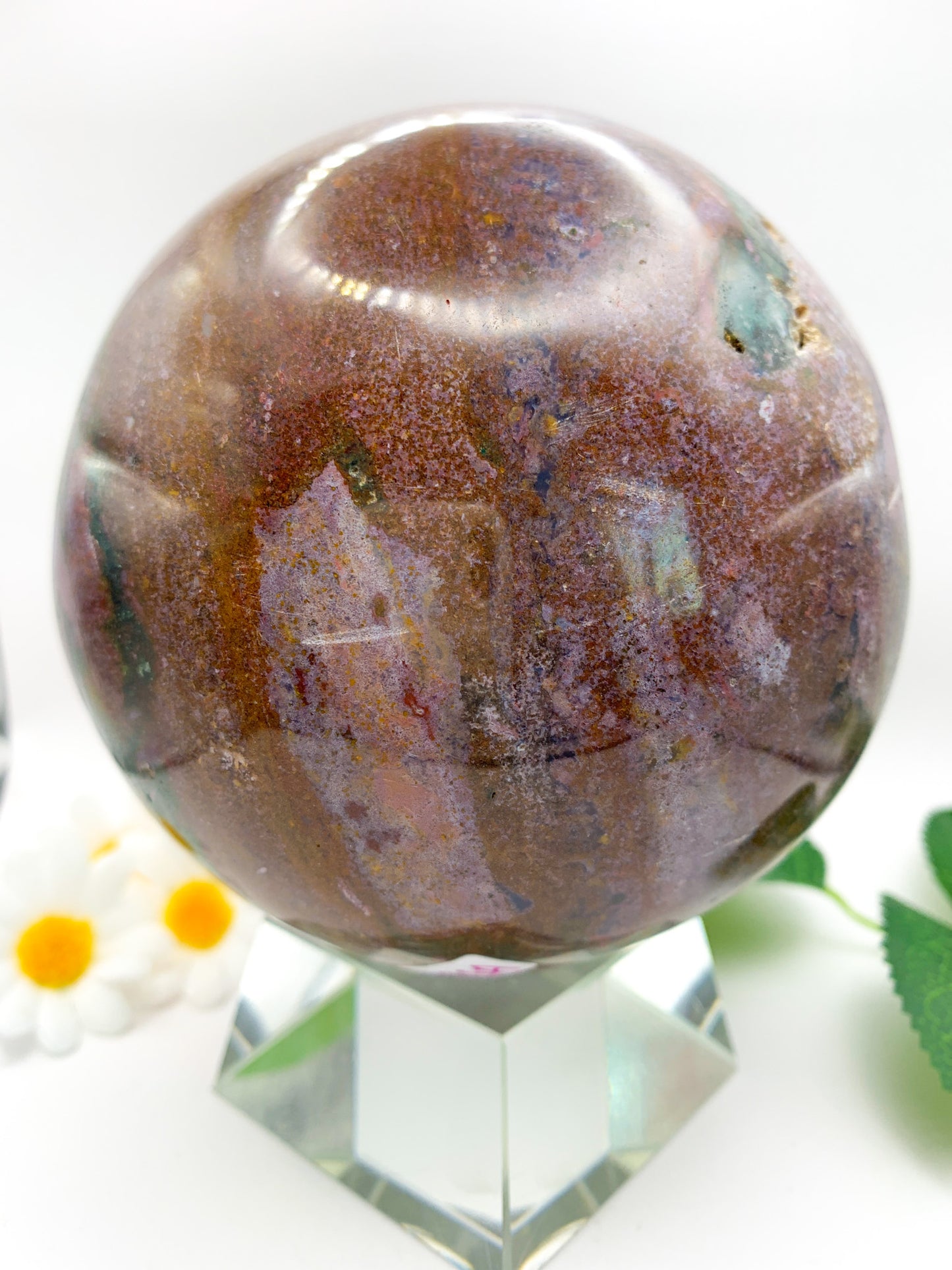 Ocean Jasper Sphere XL - Crystal Love Treasures