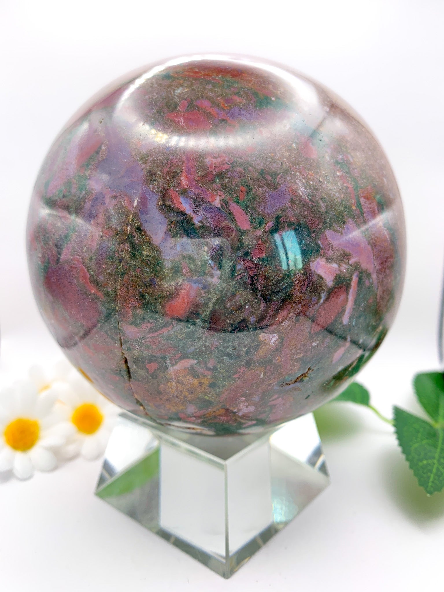 Ocean Jasper Sphere XL - Crystal Love Treasures