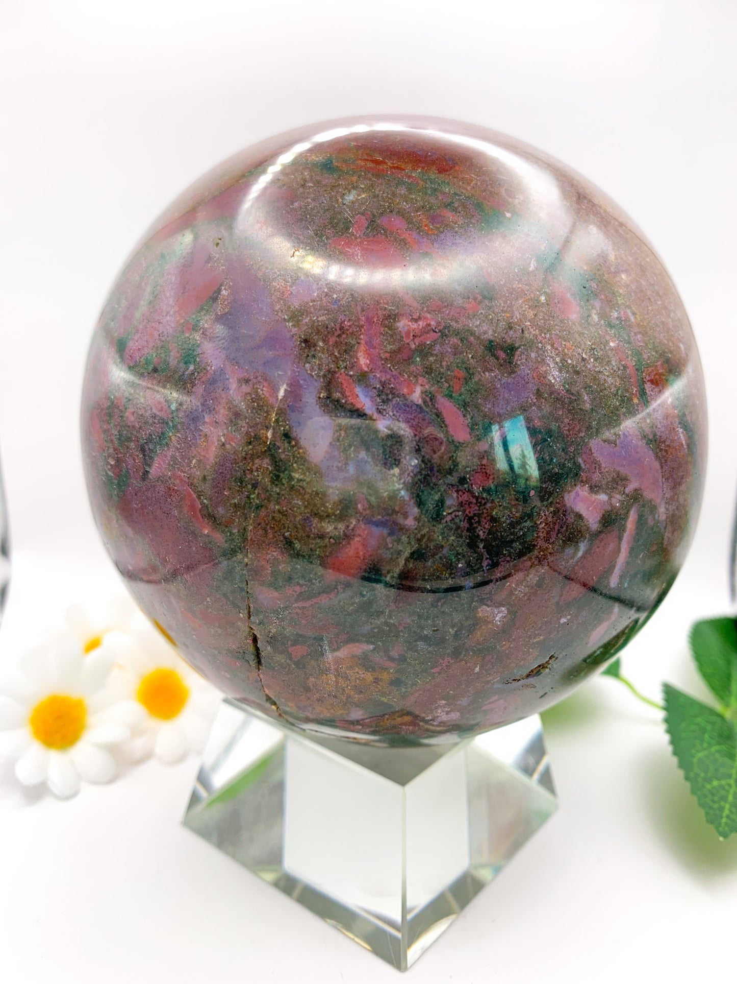 Ocean Jasper Sphere XL - Crystal Love Treasures