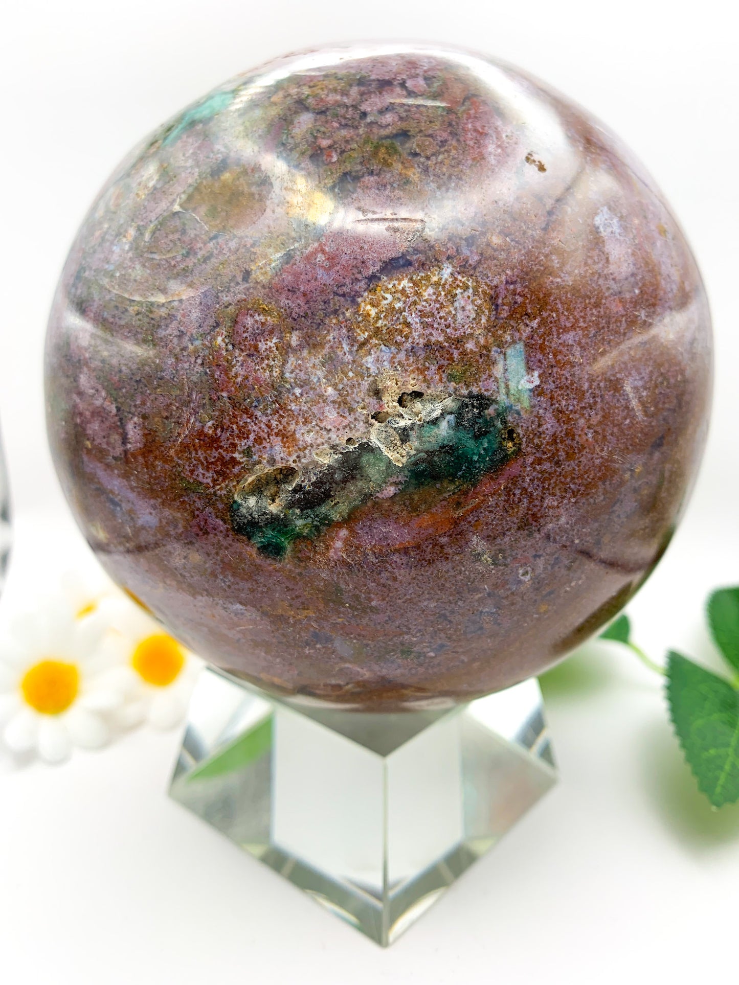 Ocean Jasper Sphere XL - Crystal Love Treasures