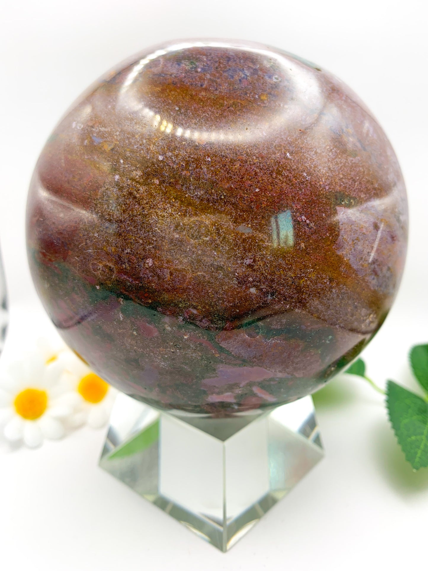 Ocean Jasper Sphere XL - Crystal Love Treasures