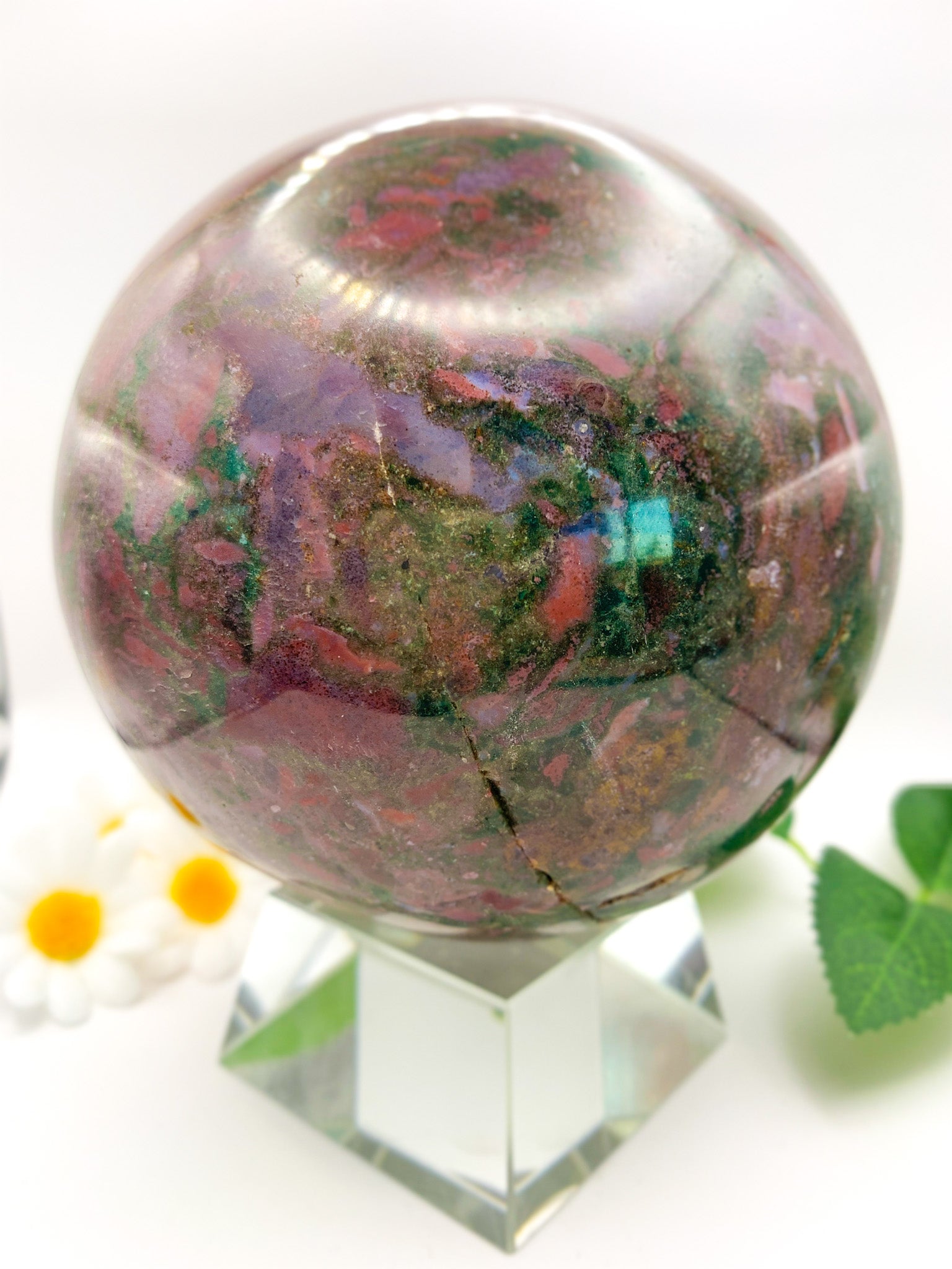 Ocean Jasper Sphere XL - Crystal Love Treasures