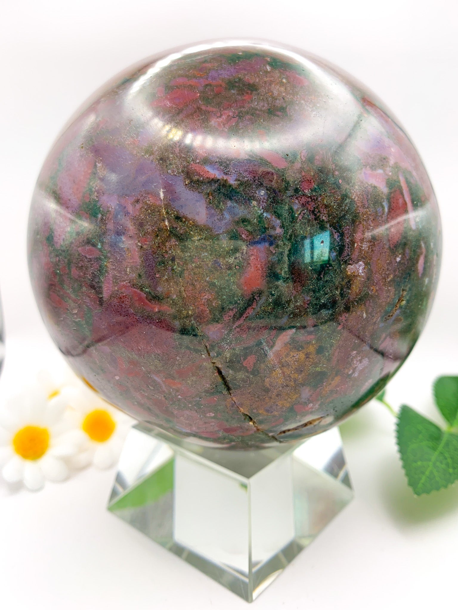 Ocean Jasper Sphere XL - Crystal Love Treasures