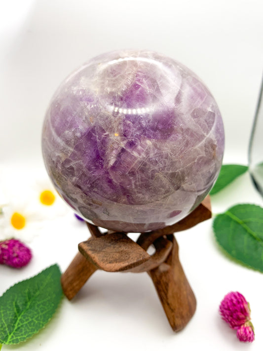 chevron amethyst sphere