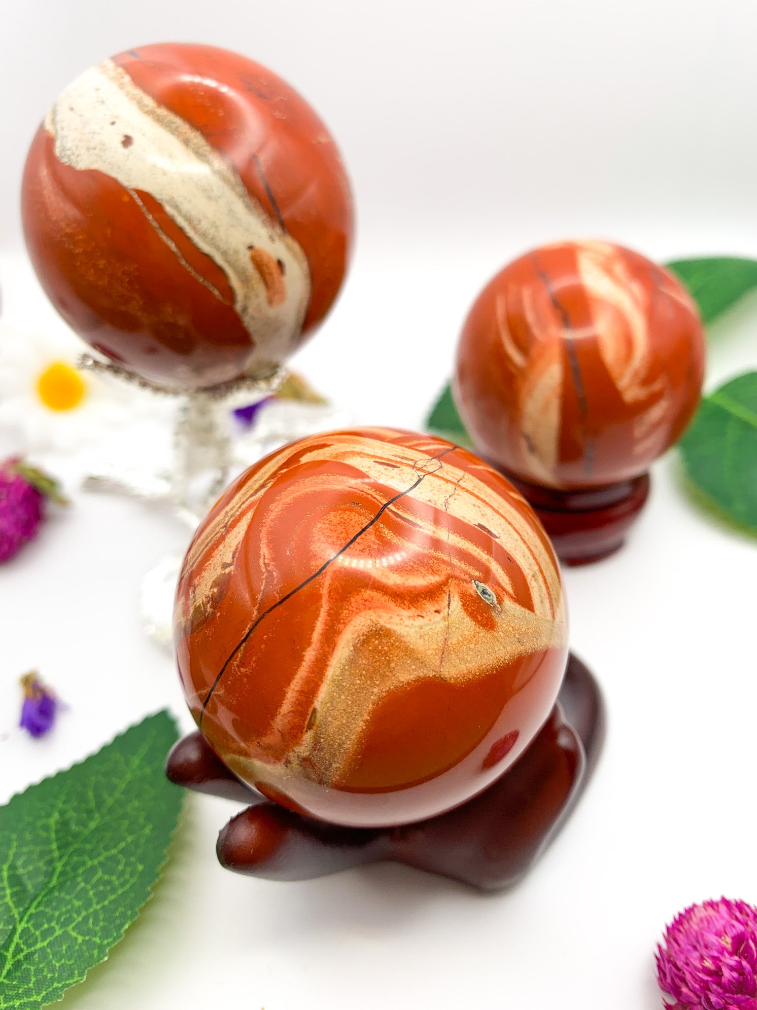 red jasper sphere