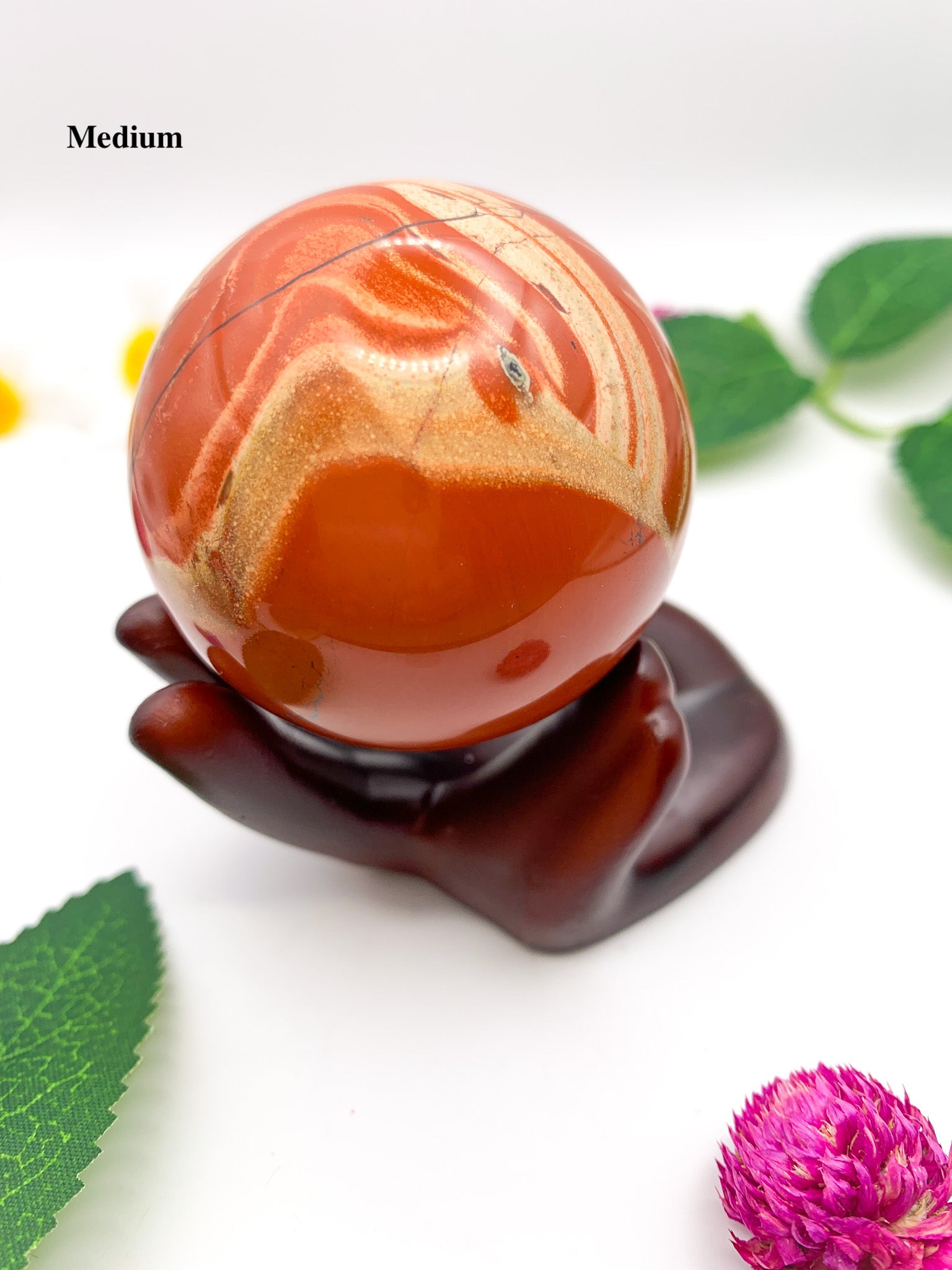 red jasper sphere