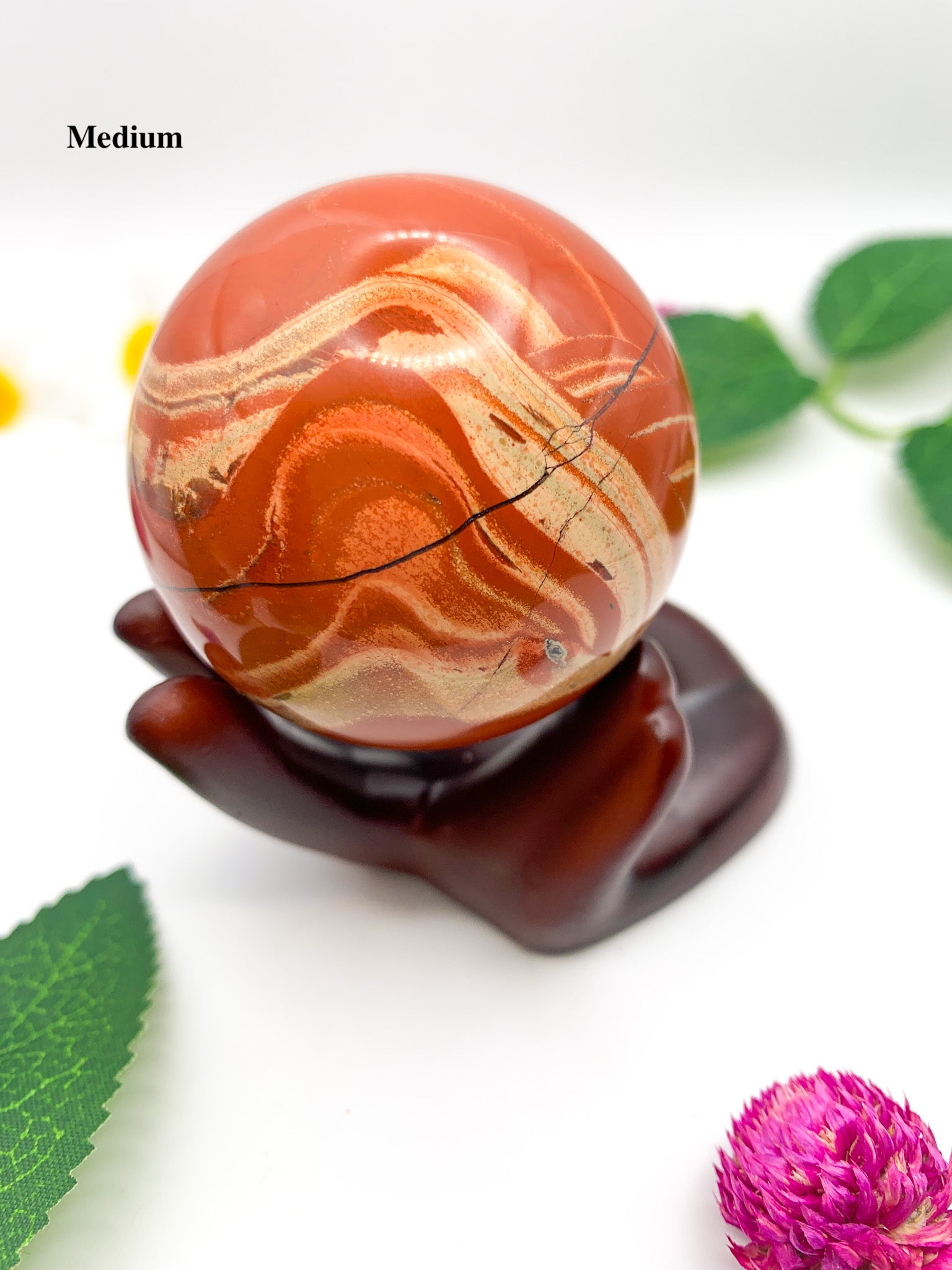 red jasper sphere