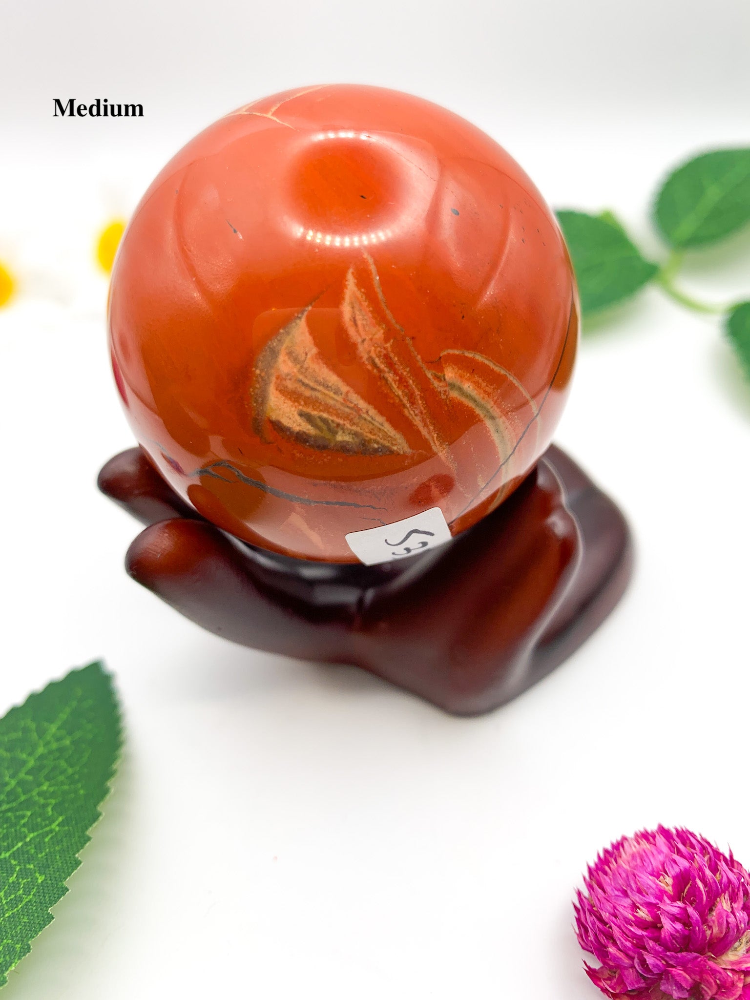 red jasper sphere