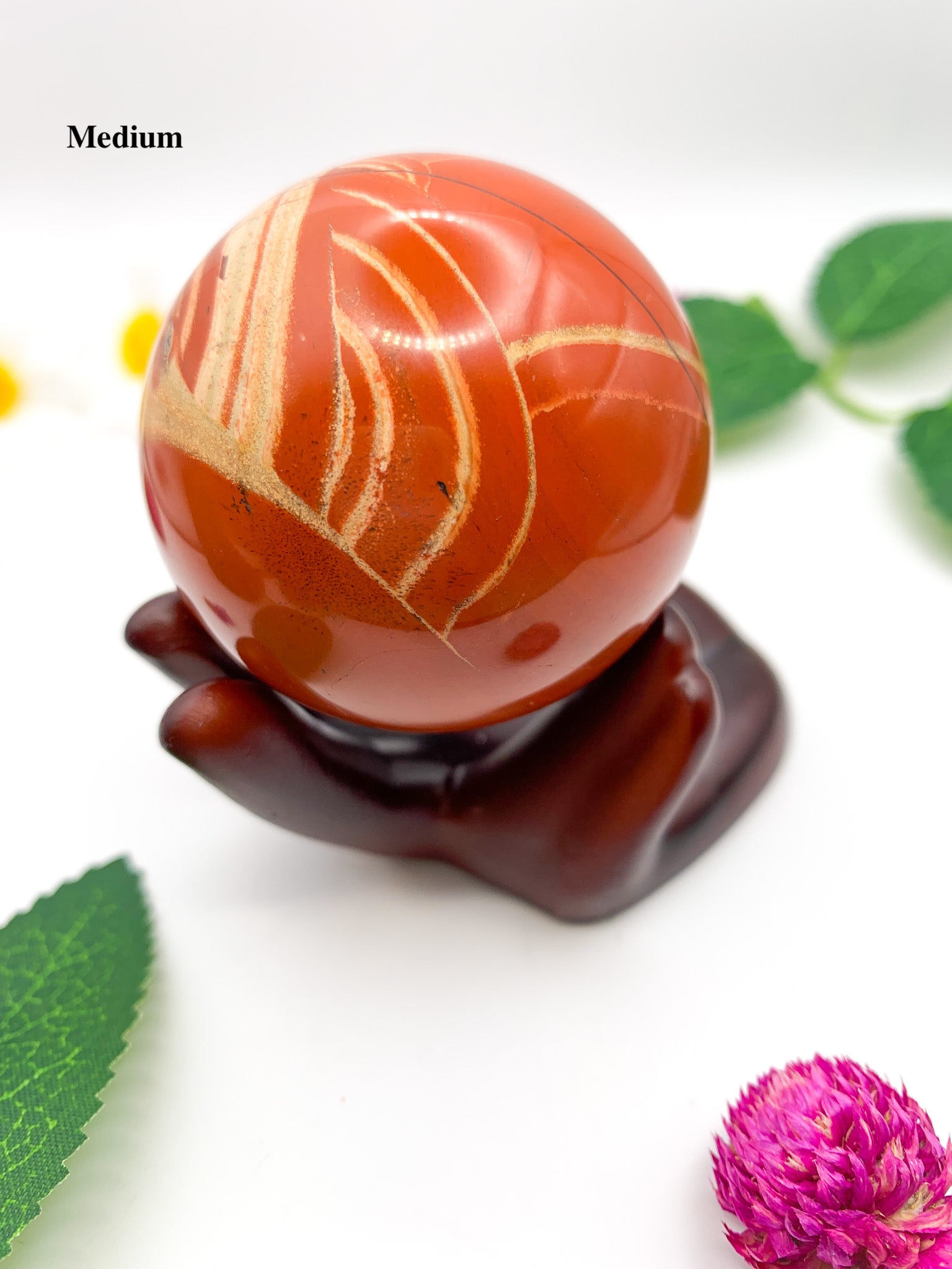 red jasper sphere