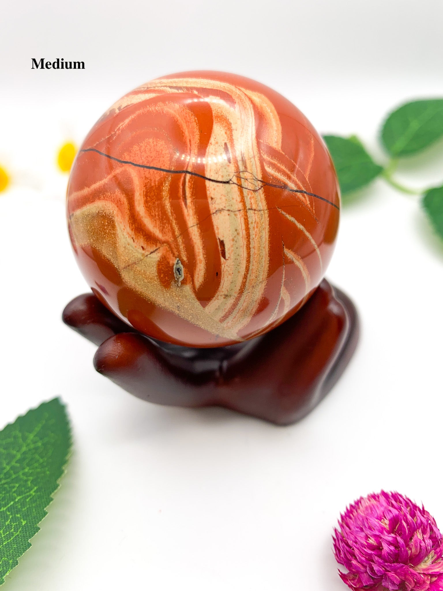 red jasper sphere