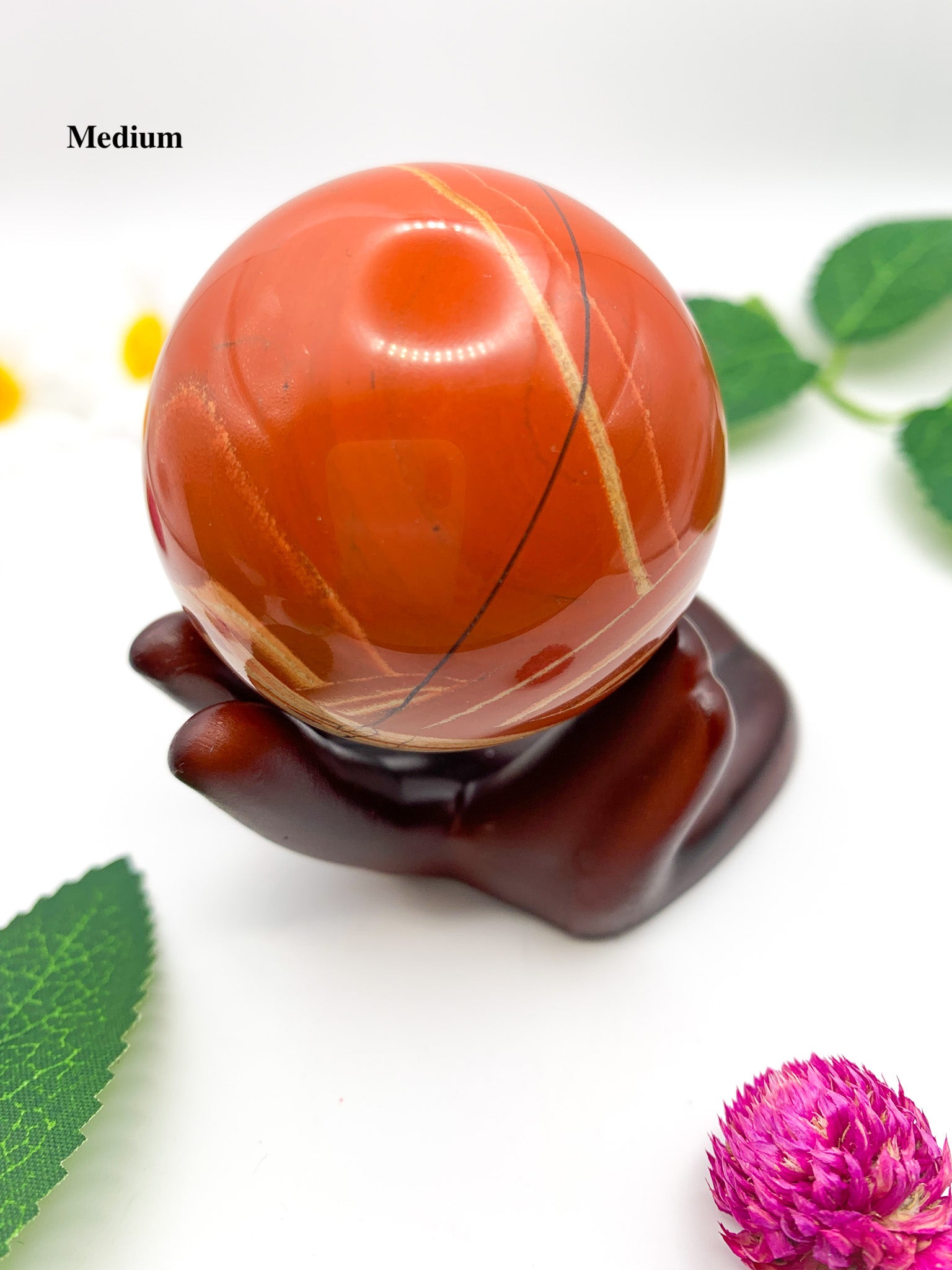 red jasper sphere