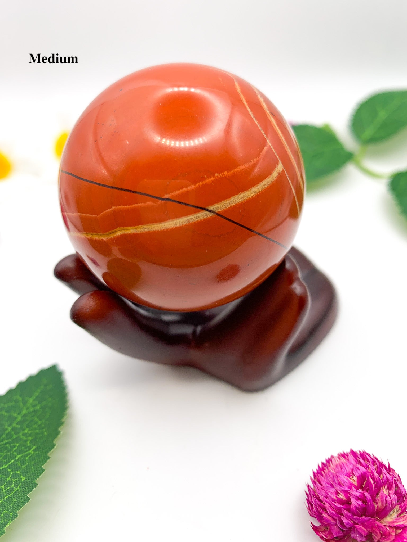red jasper sphere
