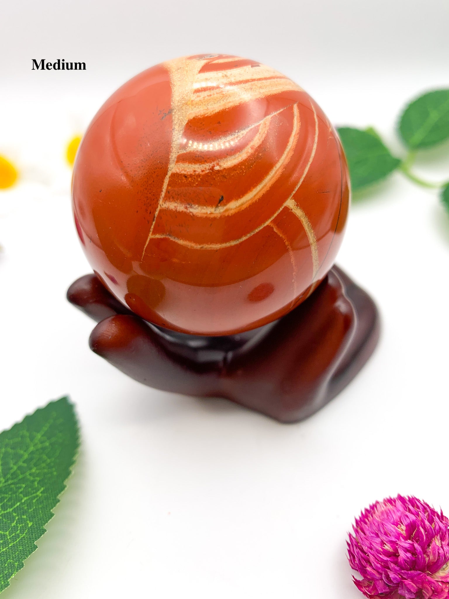 red jasper sphere