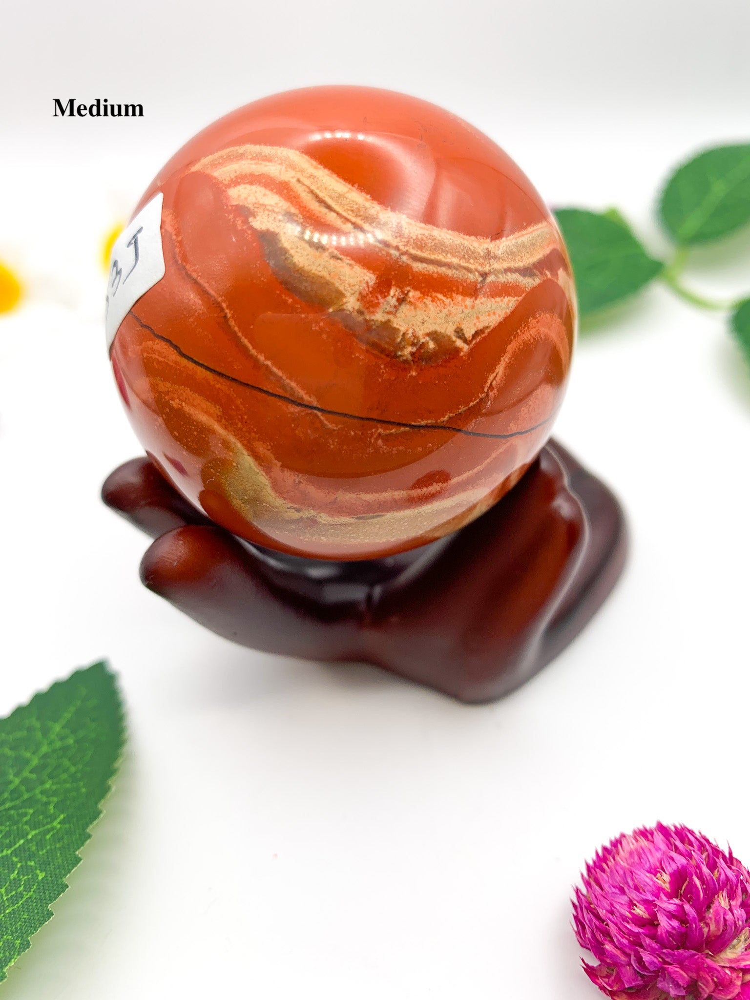 red jasper sphere