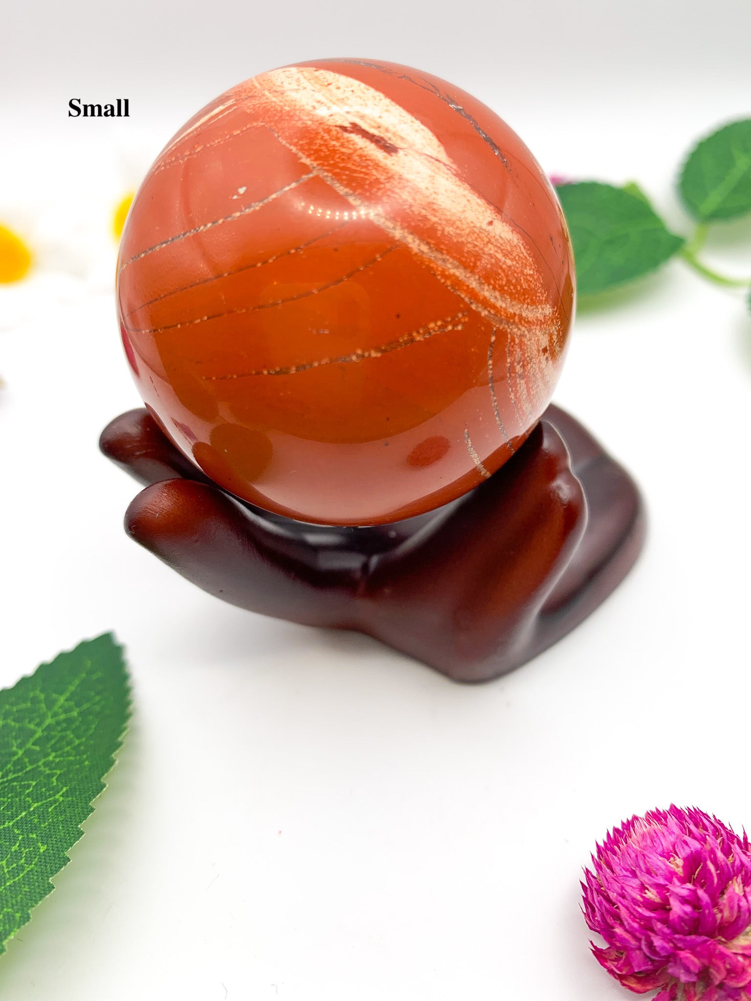 red jasper sphere