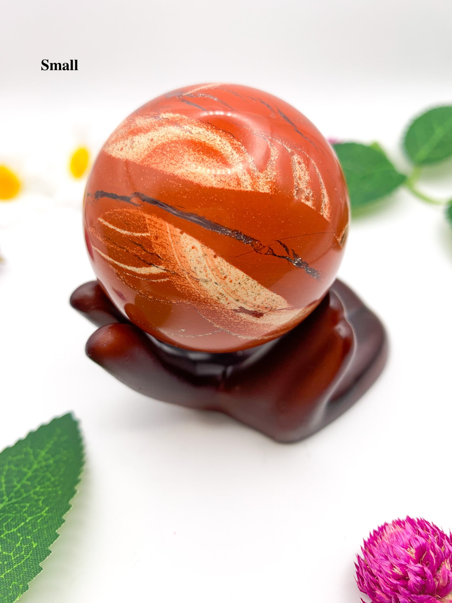 red jasper sphere